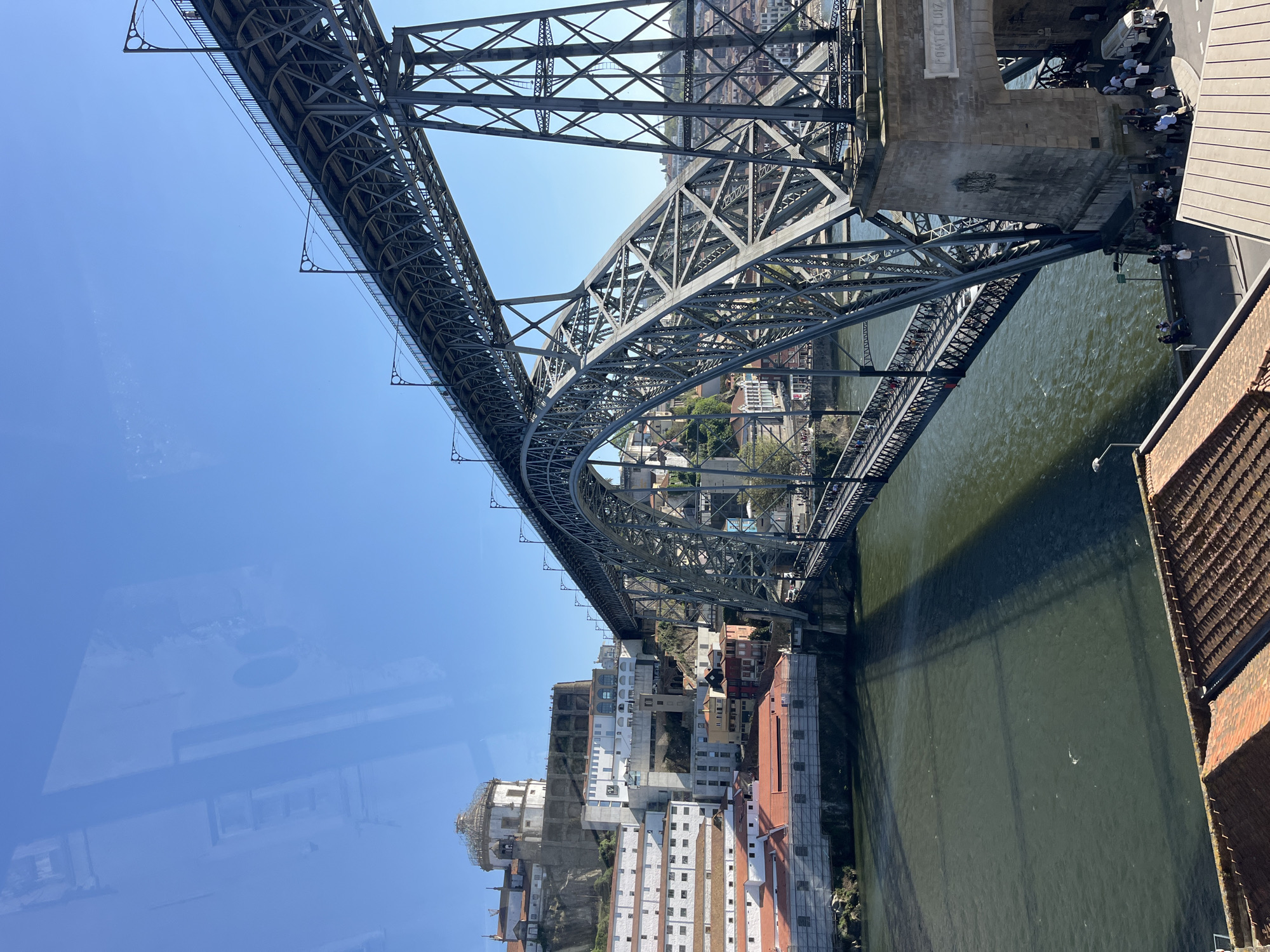 Funicular ride captures Porto's Dom Luís Bridge views