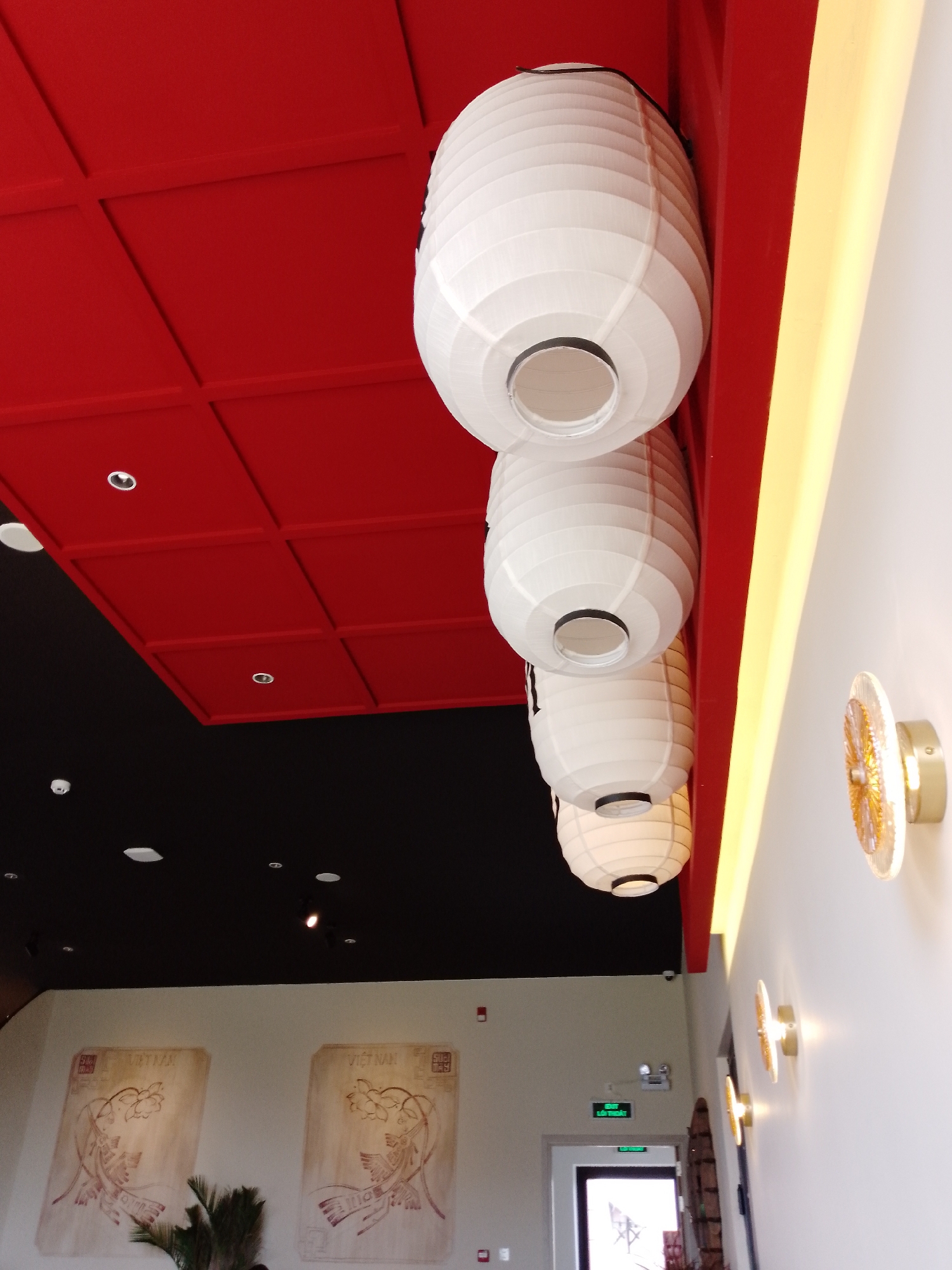 Modern Asian restaurant interior documented by witness