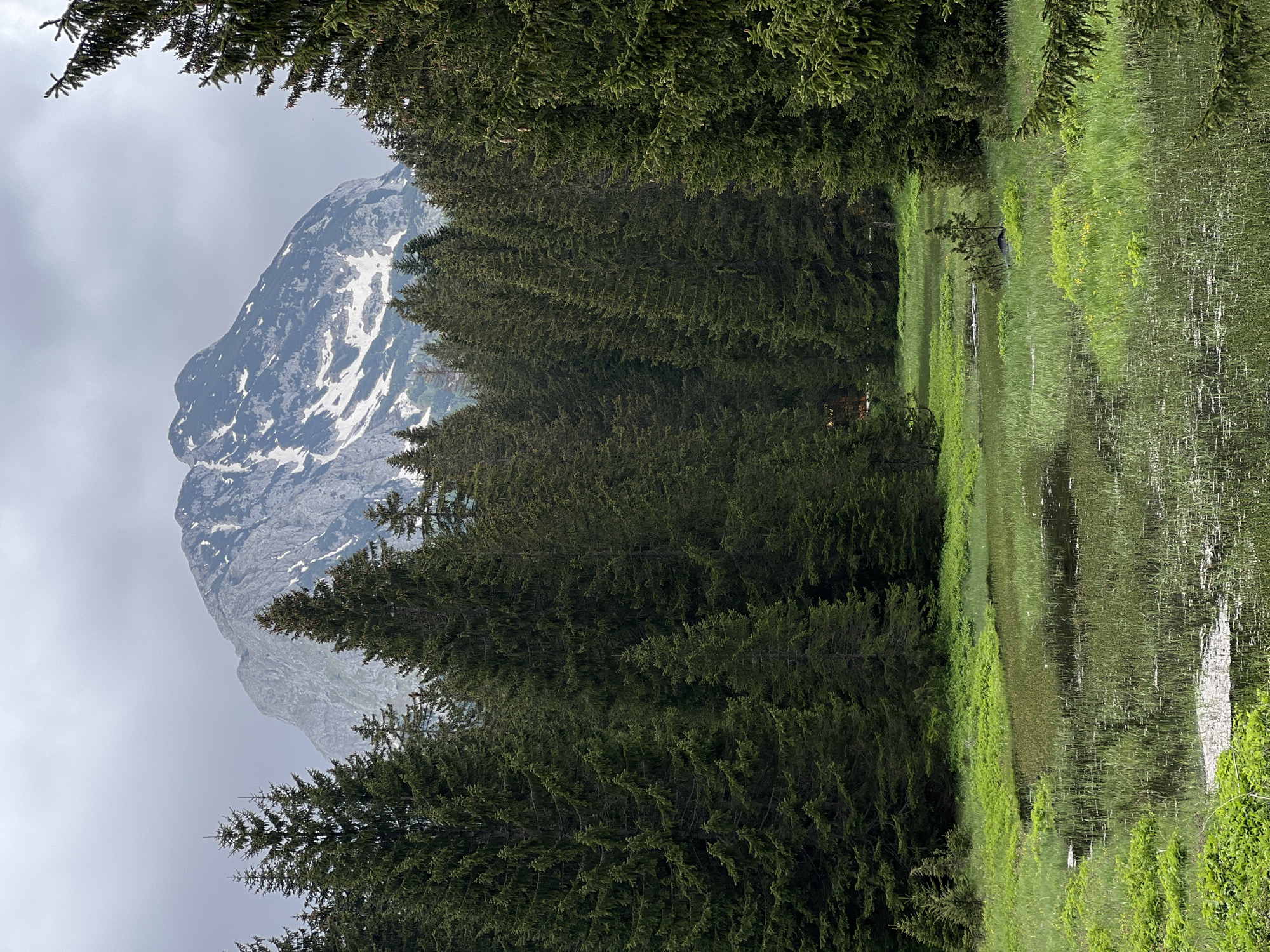 Visitor prepares for Montenegro national park entry amid mountain scenery