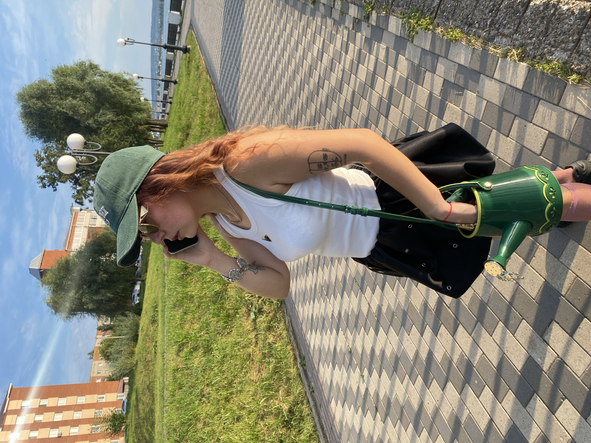Afternoon hangout on Votkinsk's waterfront promenade