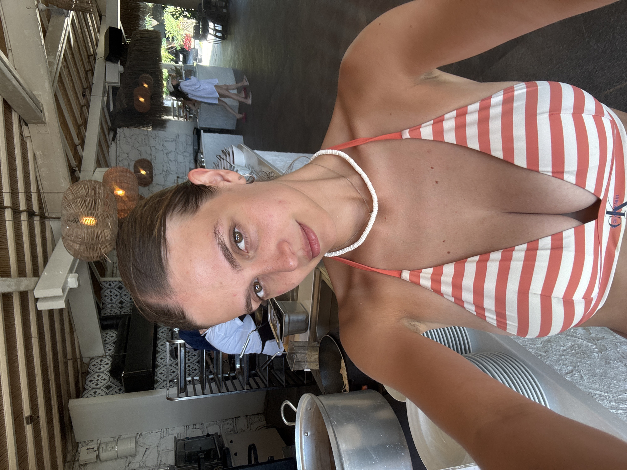 Lunch at a seaside cafe in Manavgat, Turkey
