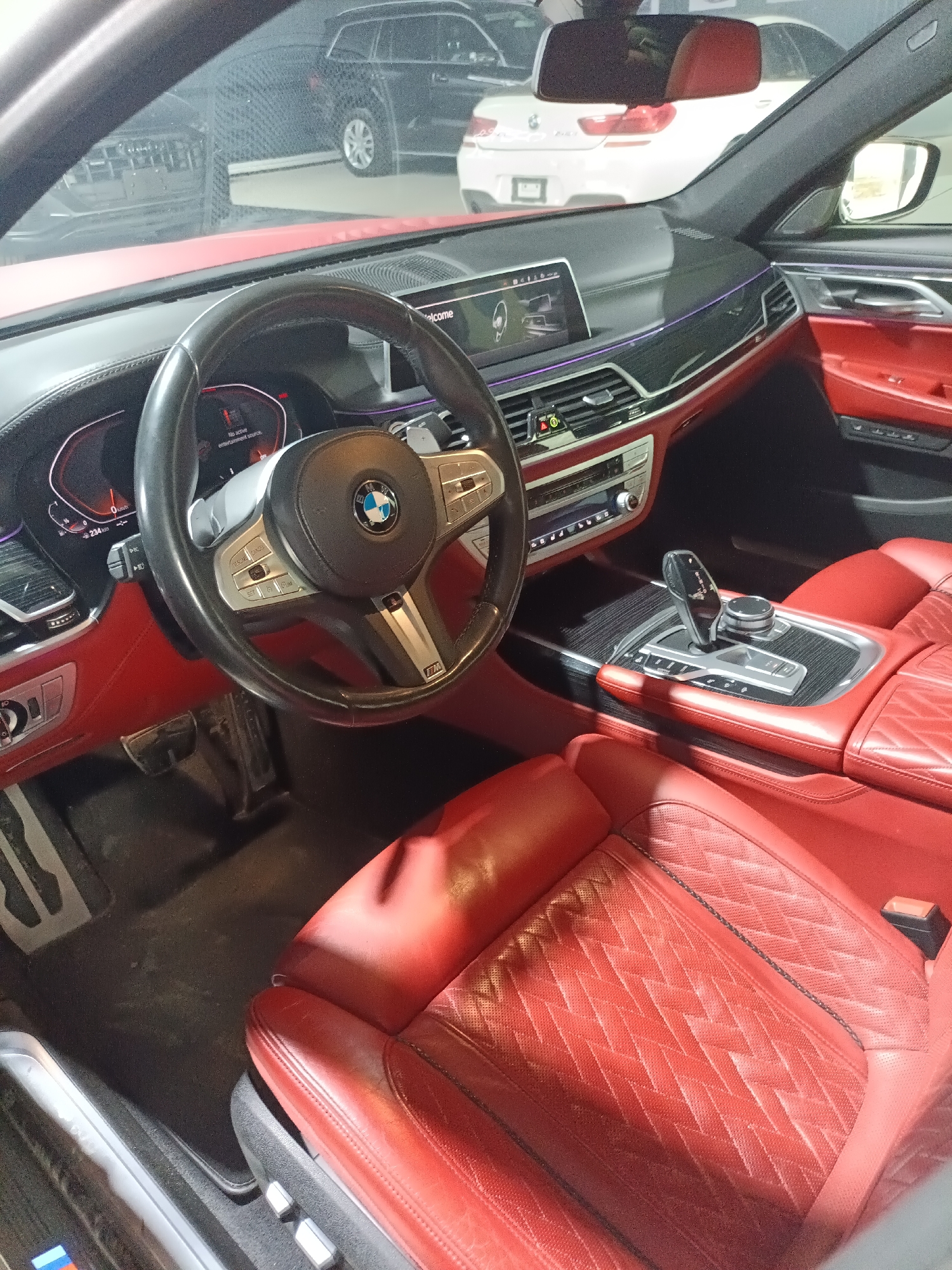 Luxury car collection documented at Bulgarian dealership facility
