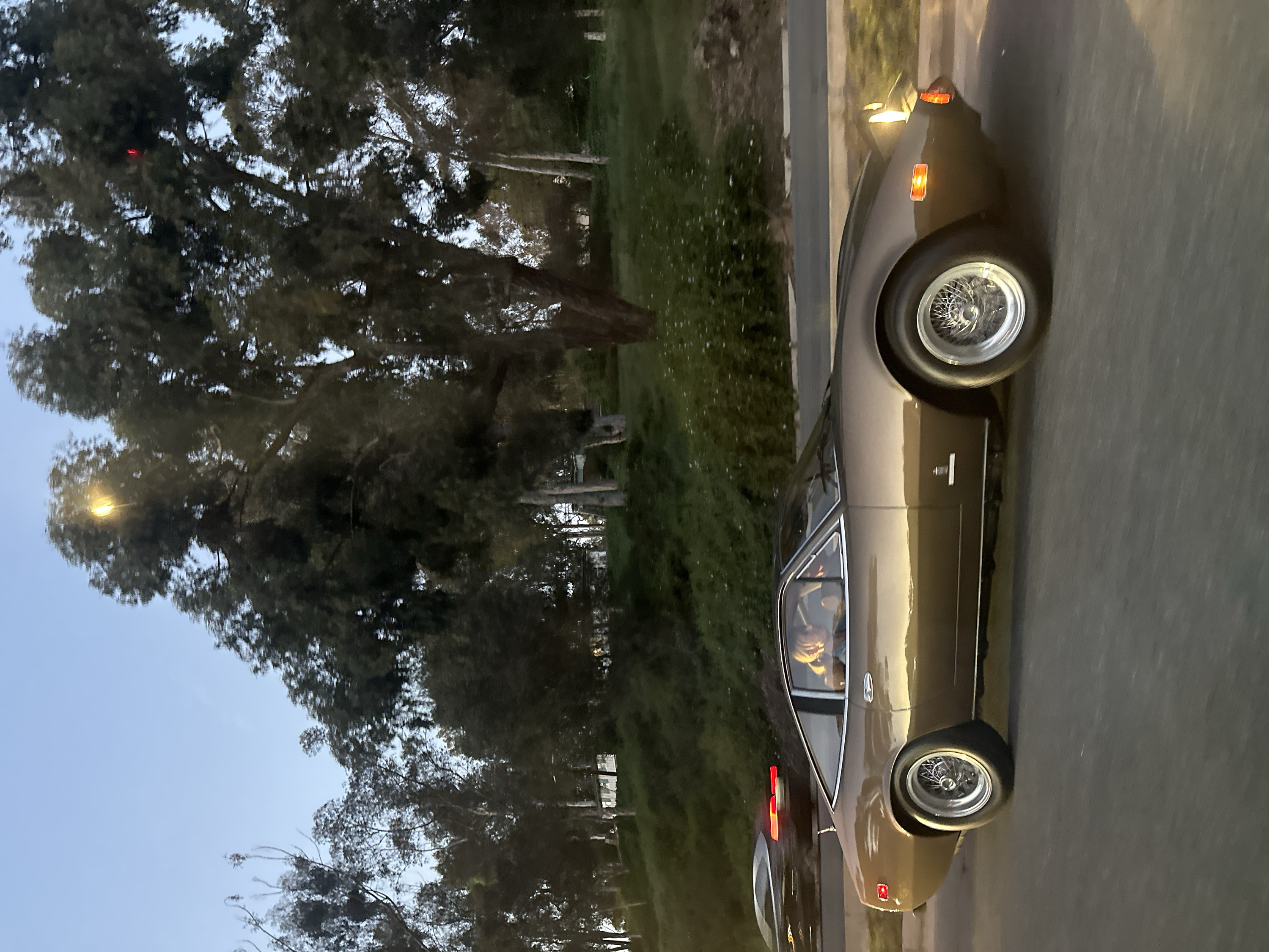 Classic bronze coupe spotted on Palos Verdes road