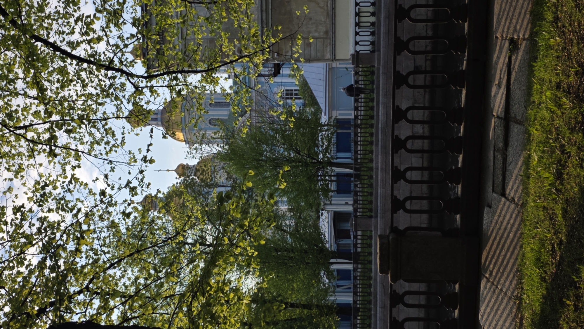 Spring afternoon documentation of Saint Petersburg's historic cathedrals and parks