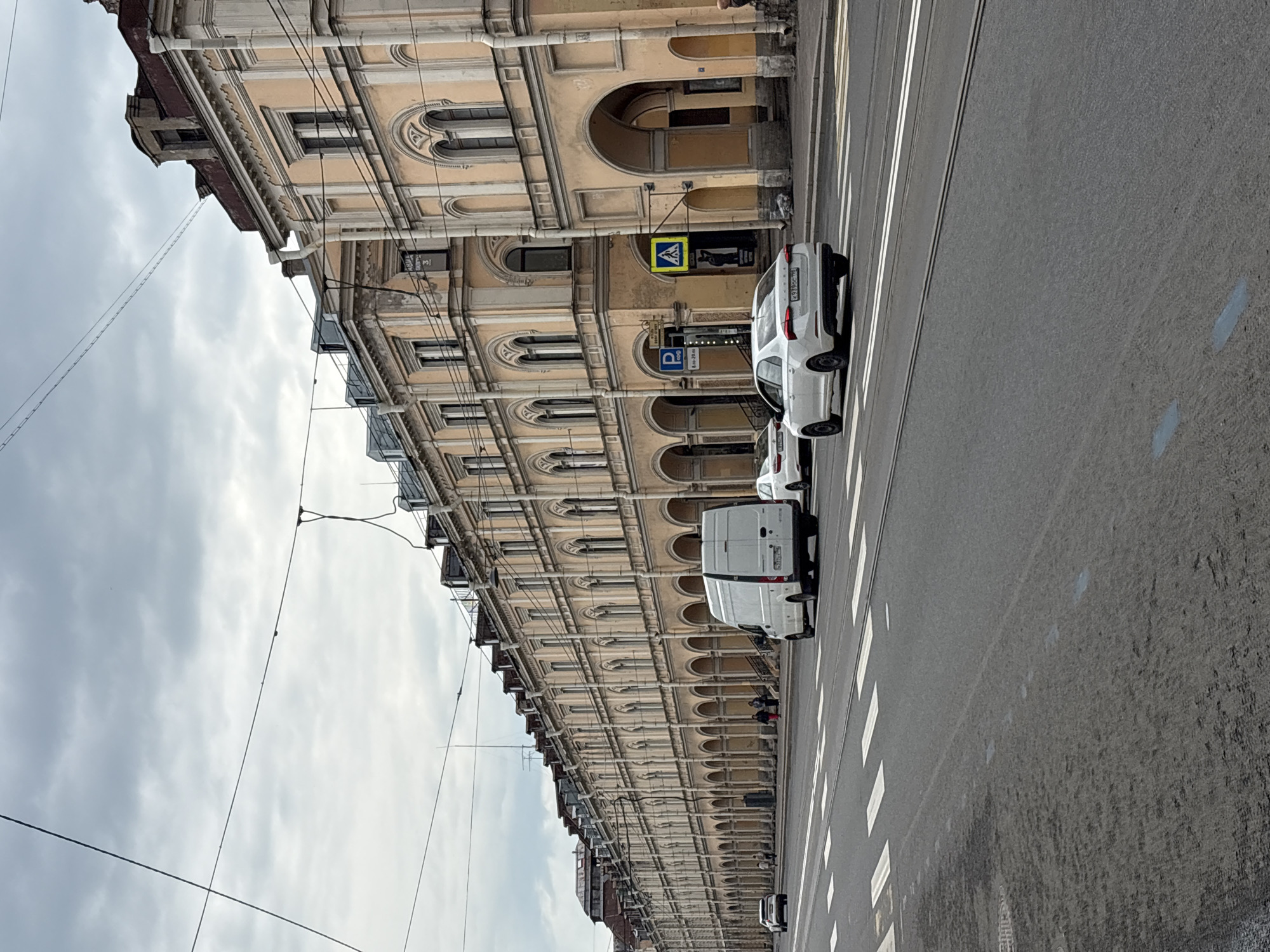 Morning street scenes documented in historic Saint Petersburg