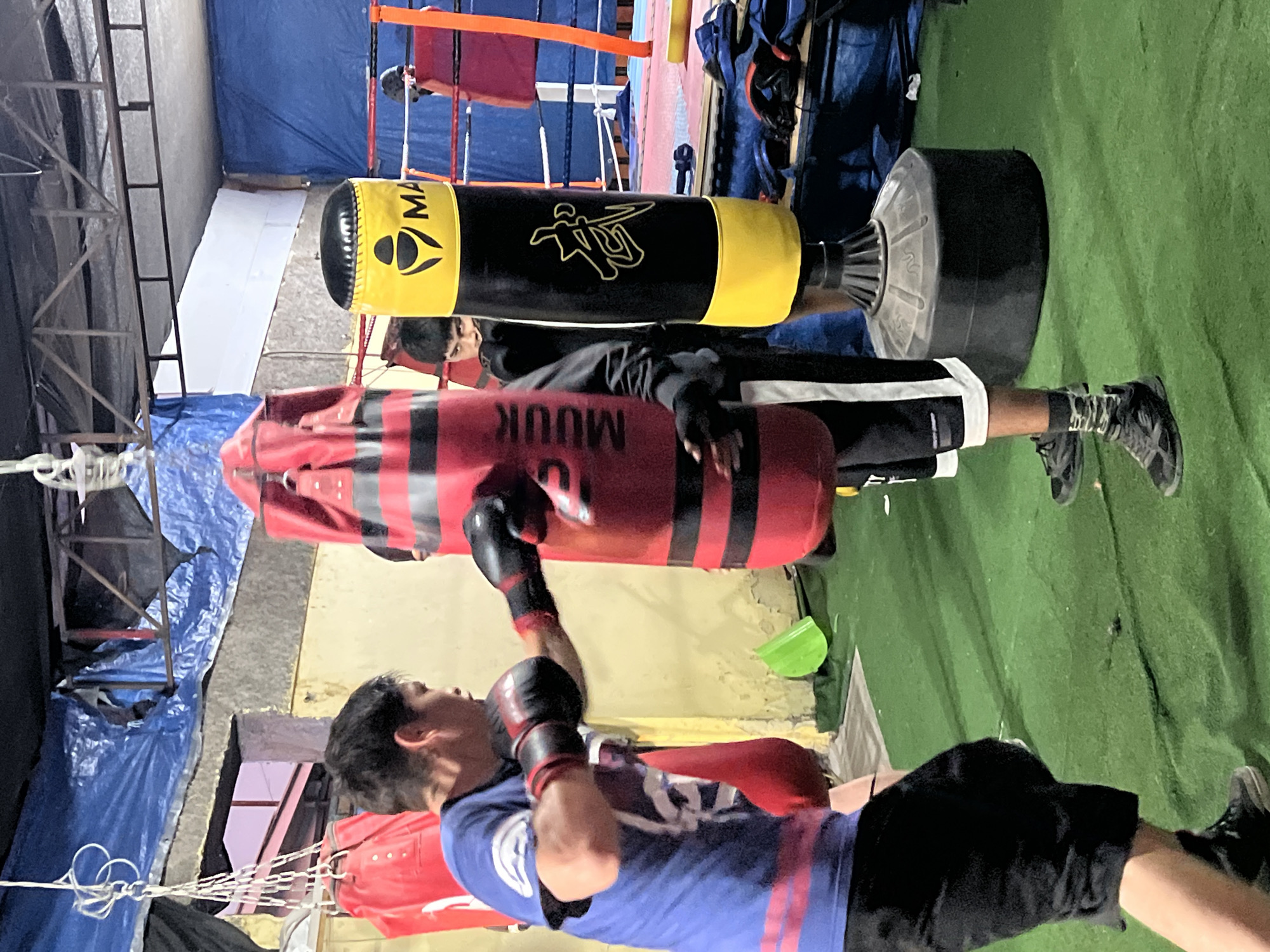 Boxing gym training session in Arica, Chile