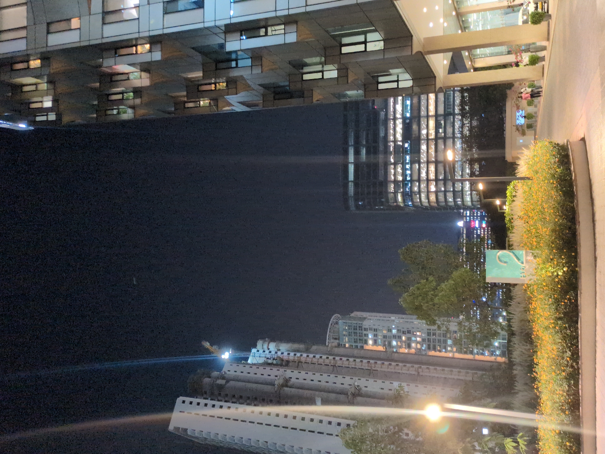 Witness documents illuminated Bengaluru buildings at night