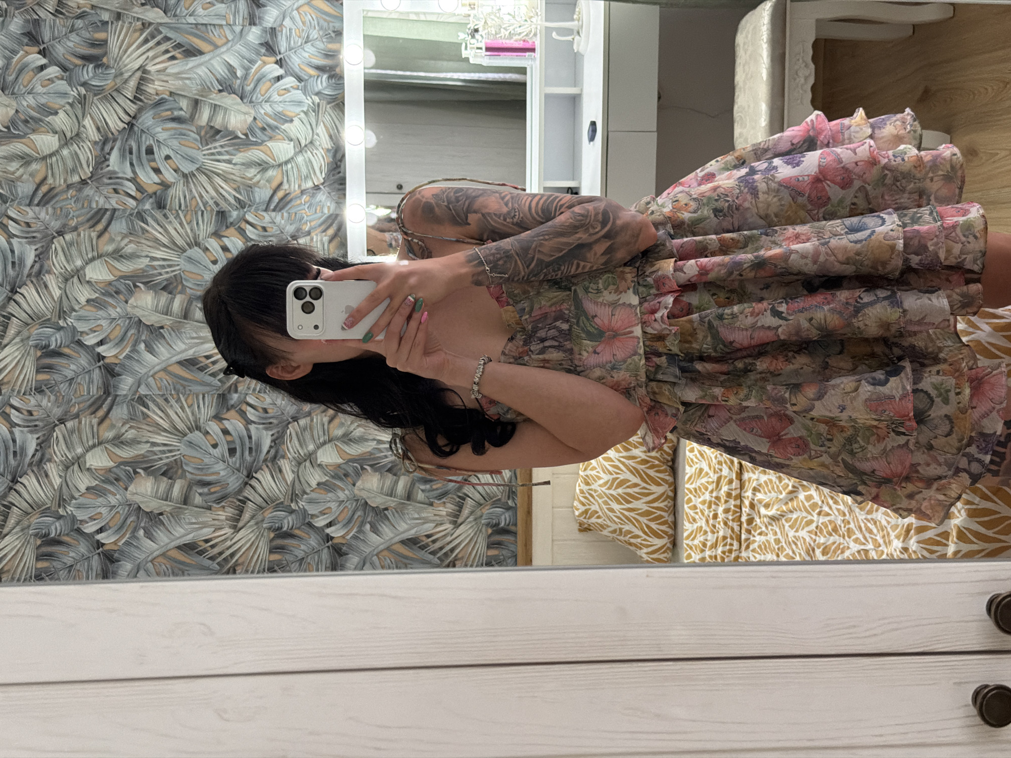 Person takes mirror selfies indoors in Plovdiv, Bulgaria