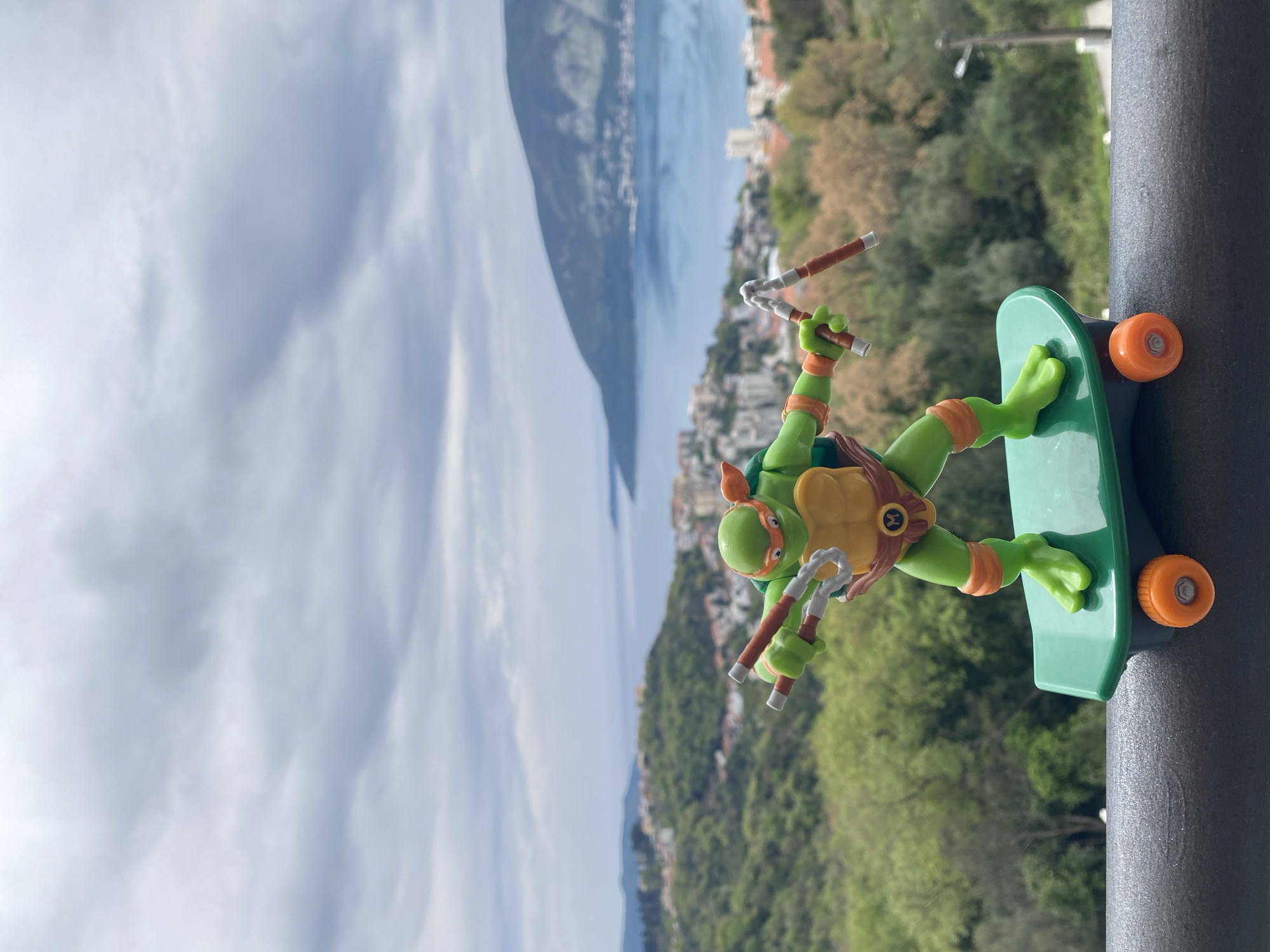 Quiet moments captured from balcony overlooking Trebesin, Montenegro