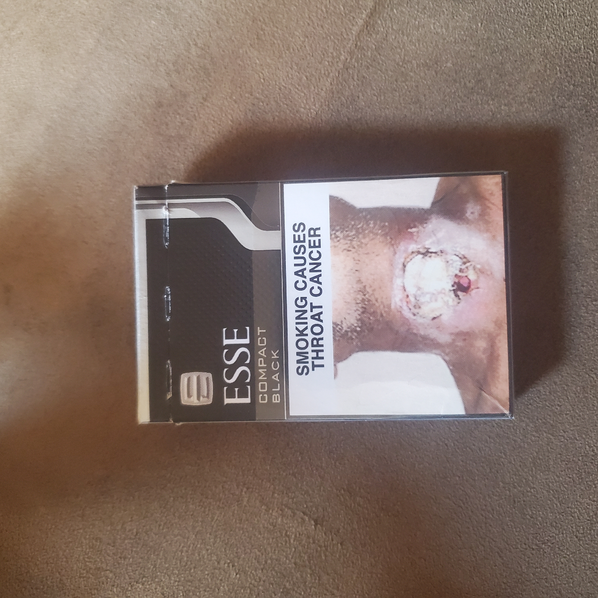 Cigarette pack with graphic health warning observed in Nigeria