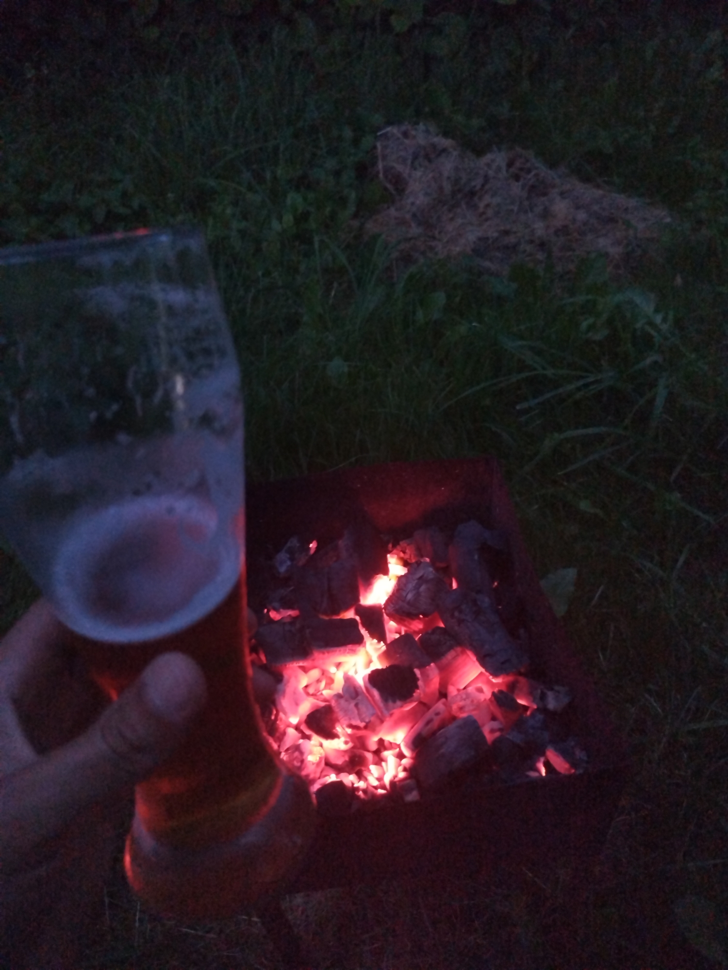 Summer evening by the water, ending with a roadside barbecue
