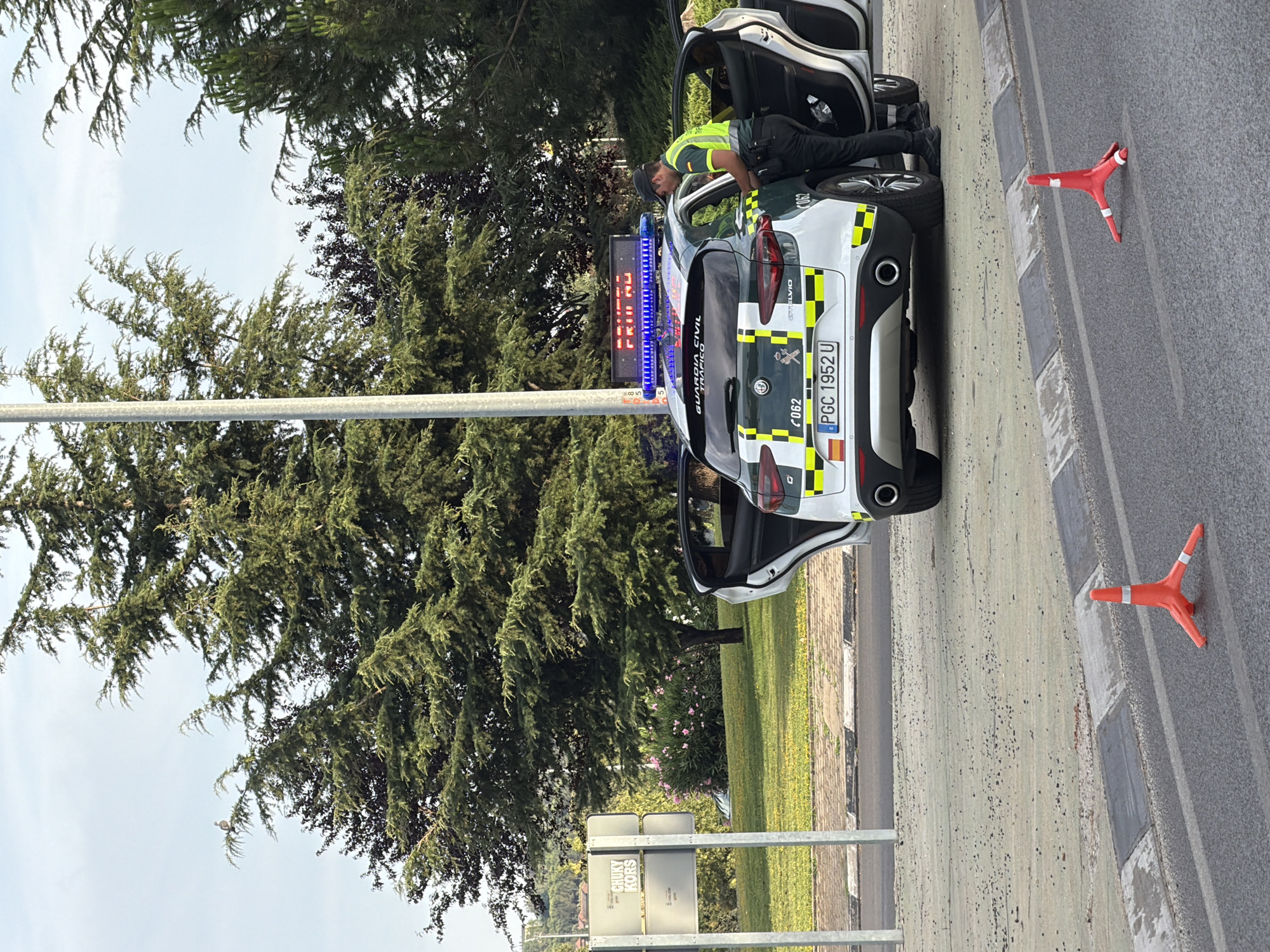 Guardia Civil traffic stop in Collado Villalba