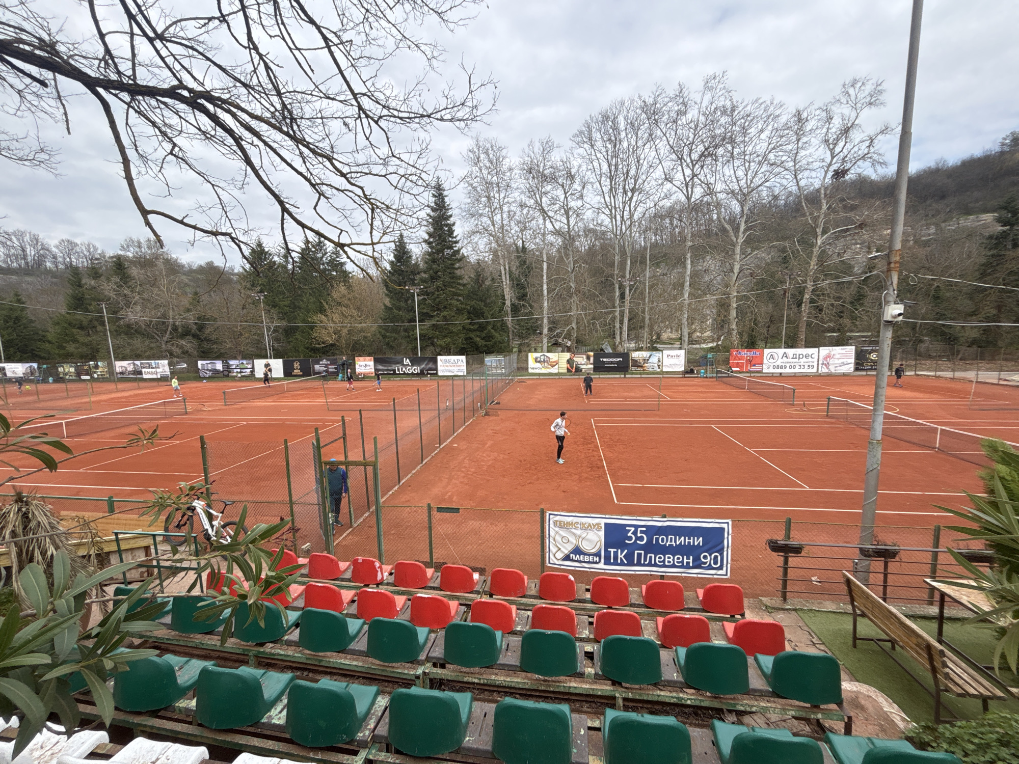 Tennis complex busy with players and spectators in Pleven