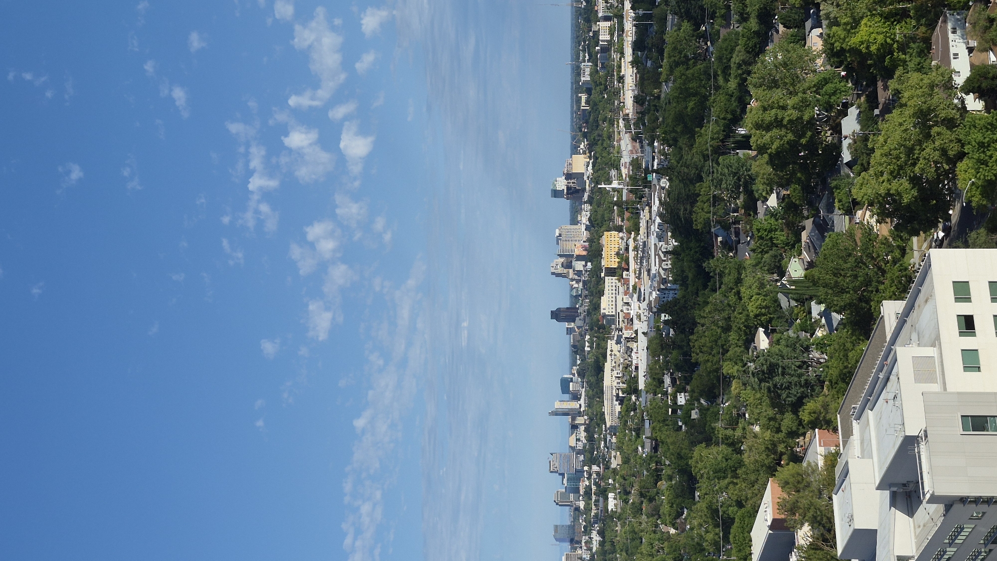 Sacramento skyline and active construction sites from above