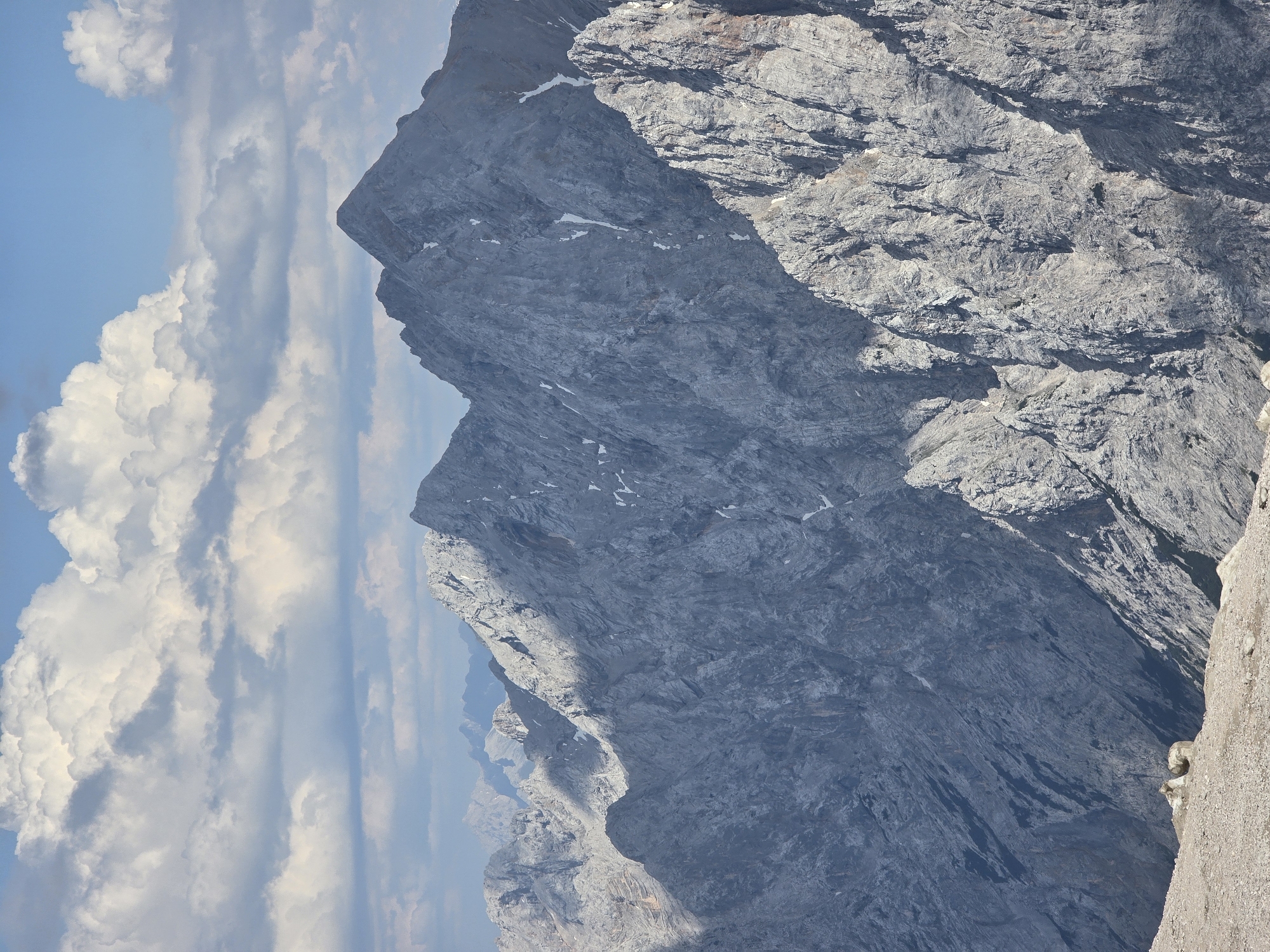 Summer afternoon at the Zugspitze summit