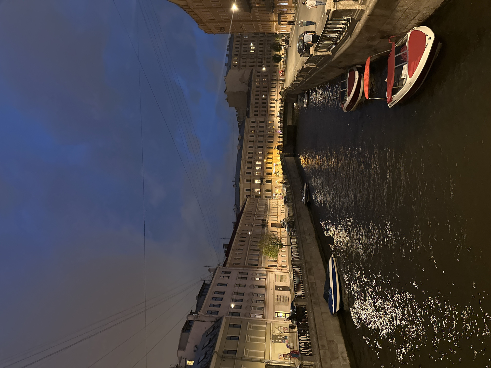 Witness documents Russian cityscapes during evening twilight hour