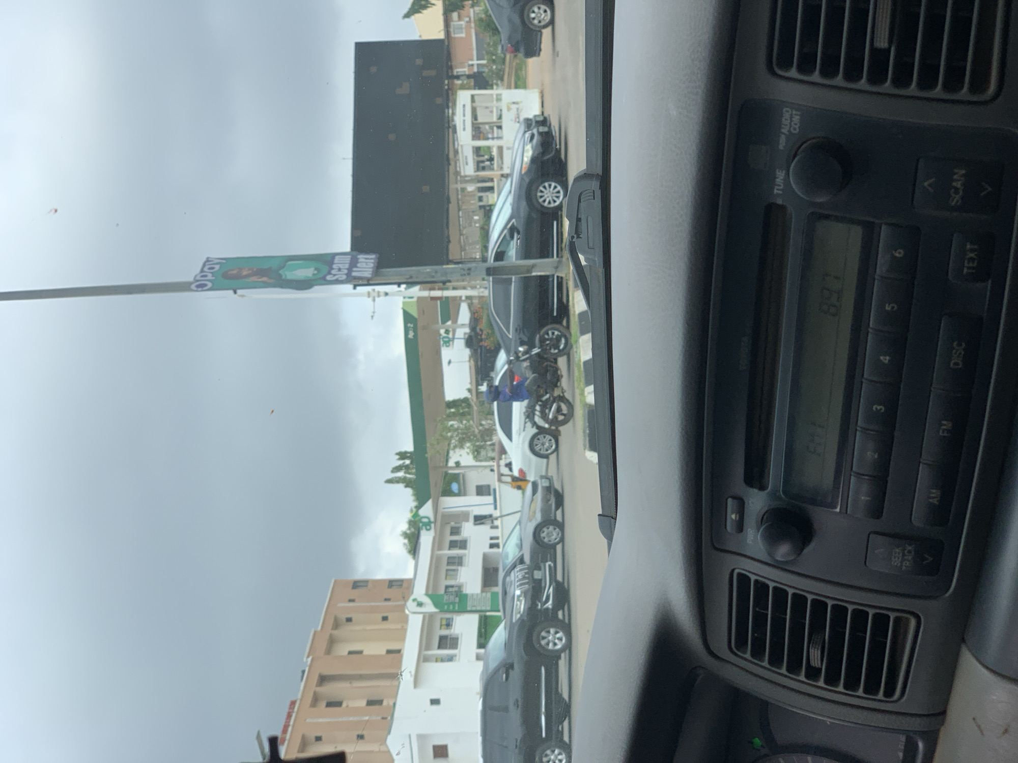 Opay Scam Alert Sign Spotted on Abuja Street