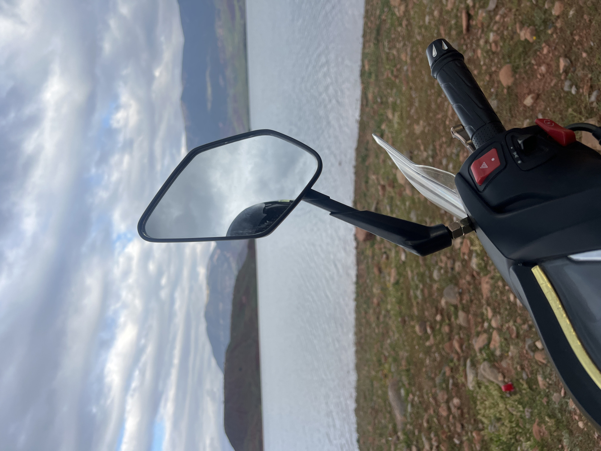Motorcyclist documents scenic ride around Bin El Ouidane Lake, Morocco
