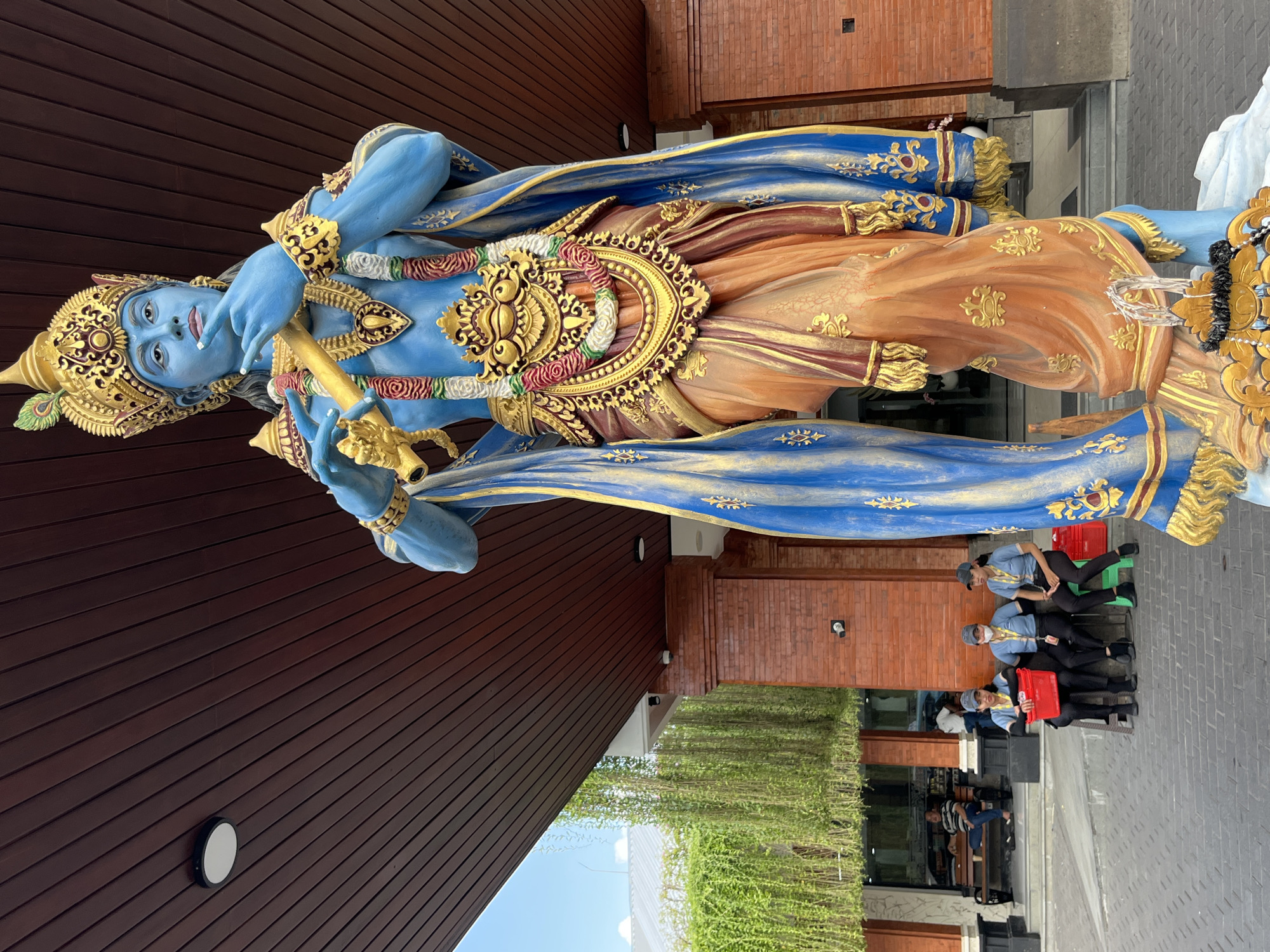 Balinese mythological statues and sacred art on display in Kuta