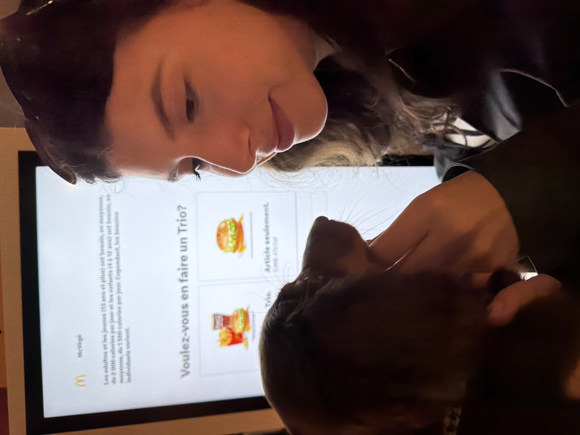 Late-night McDonald's visit with dachshund documented in Montreal