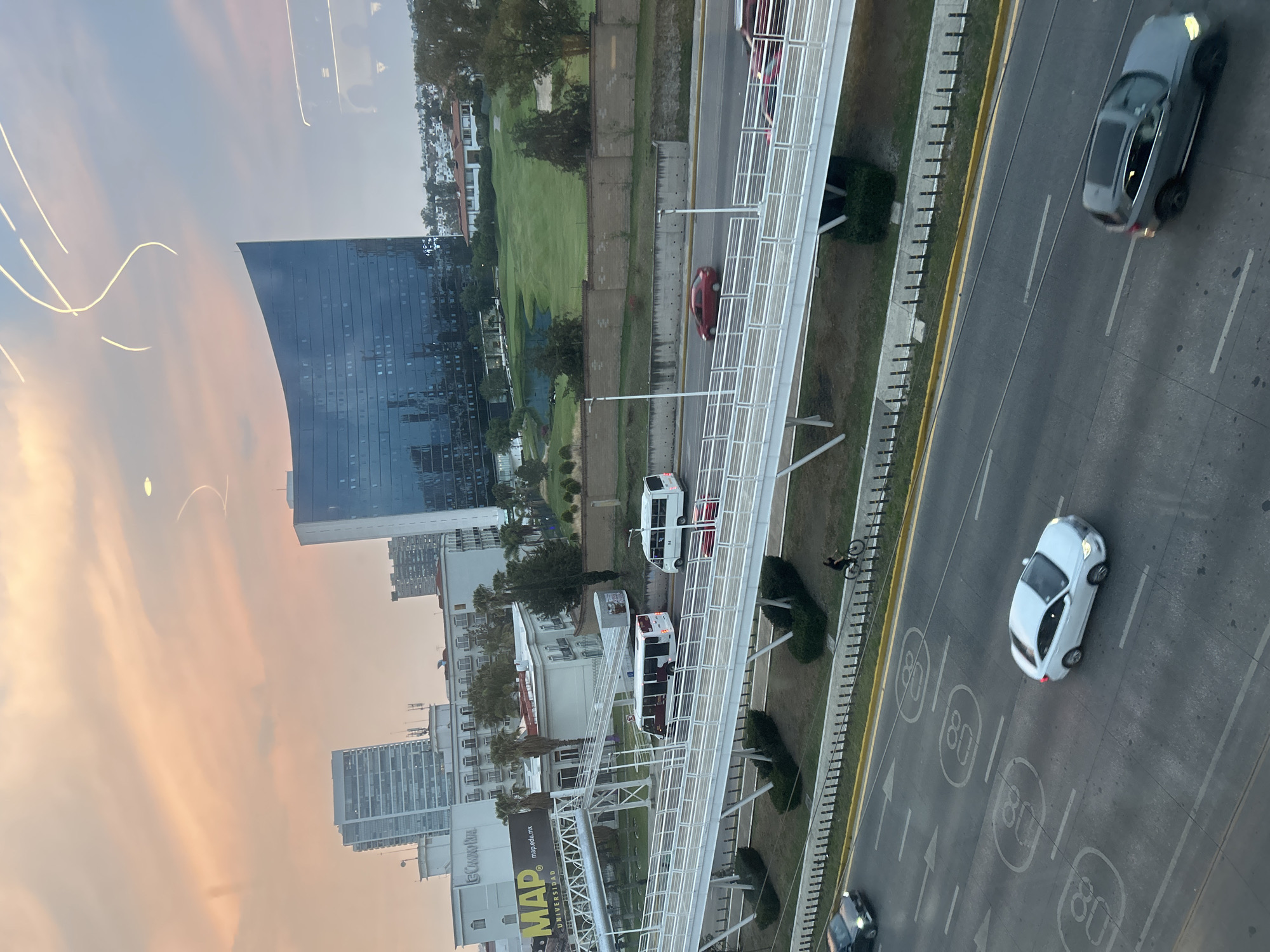 Evening dining and city views captured by single witness