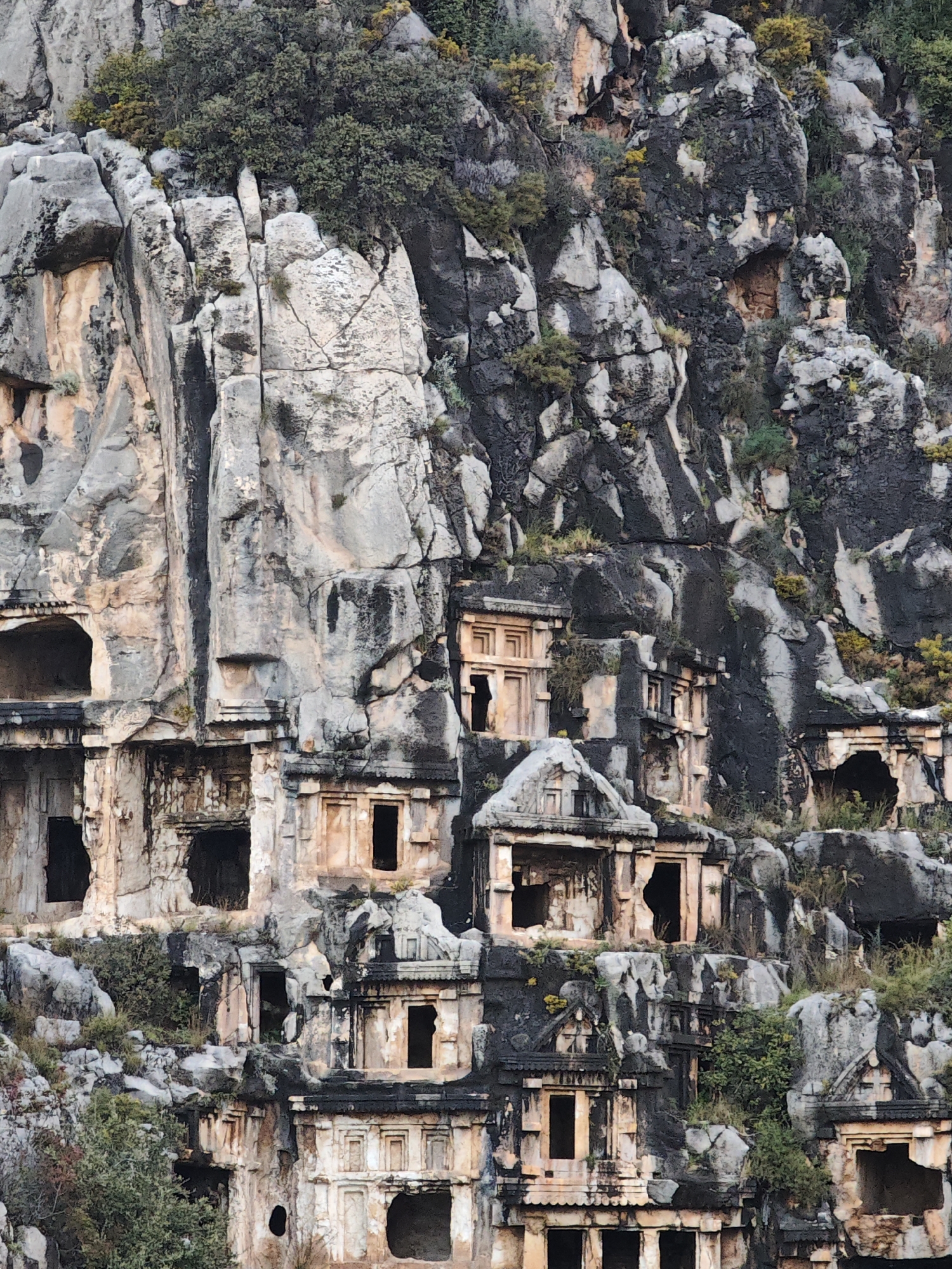 Ancient Lycian tombs documented at Myra archaeological site