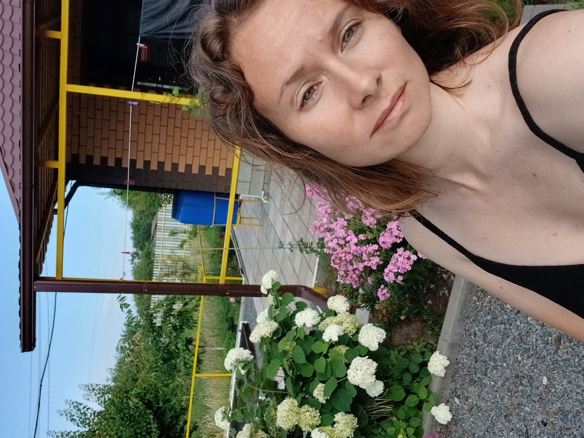 Backyard selfie series in Maslova Pristan', Russia