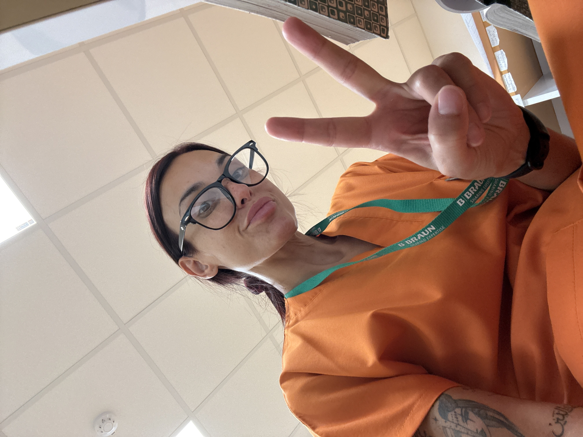 Selfie series from a medical workplace in Pleven, Bulgaria