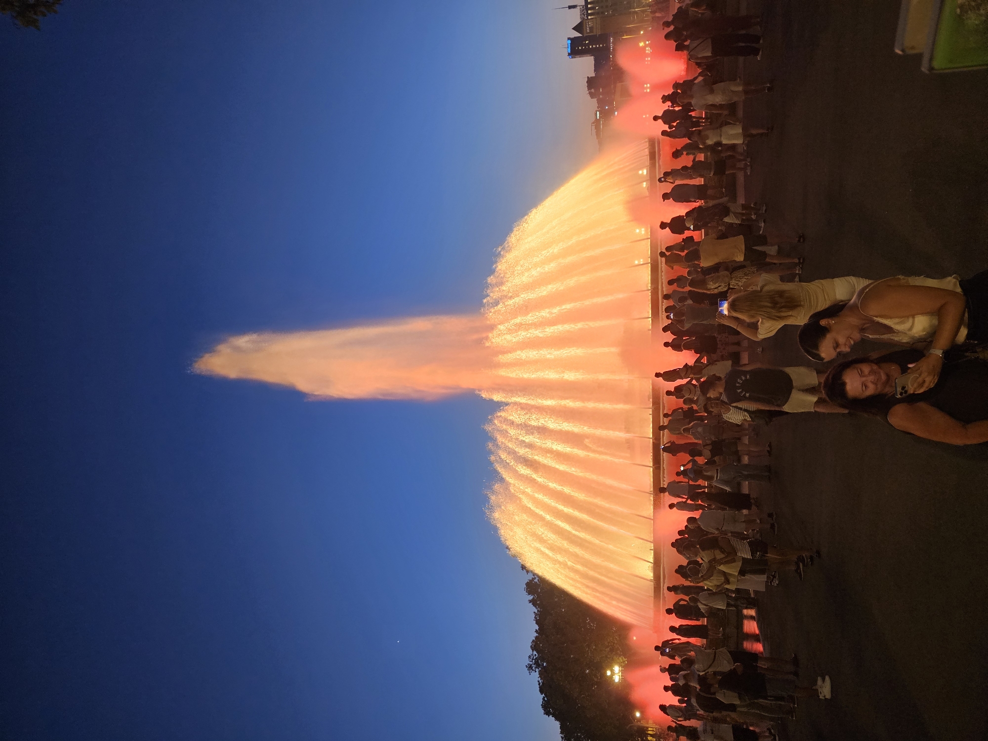Magic Fountain of Montjuïc lights up a Barcelona evening