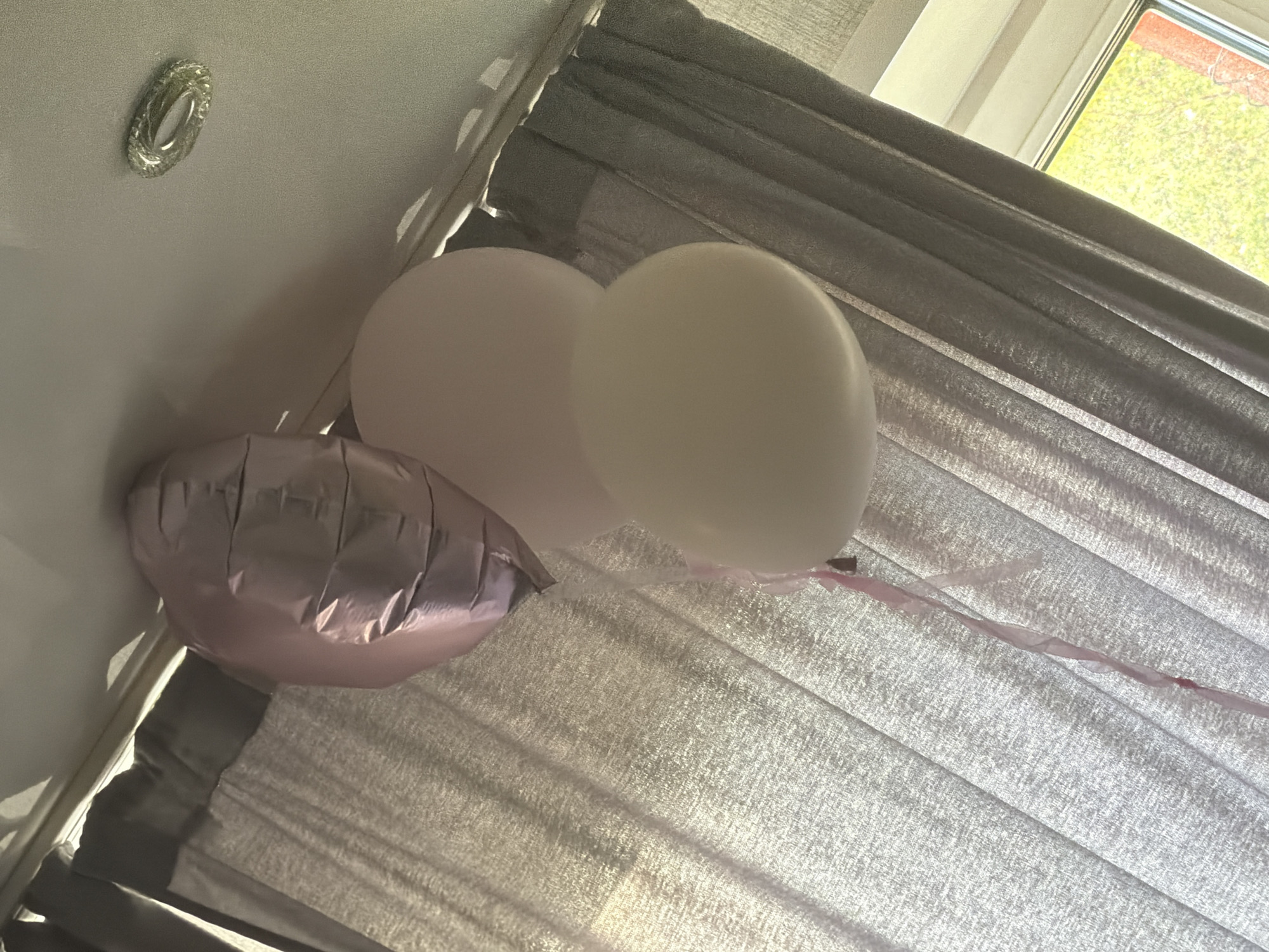Decorative balloons observed indoors in Krasnoyarsk, Russia