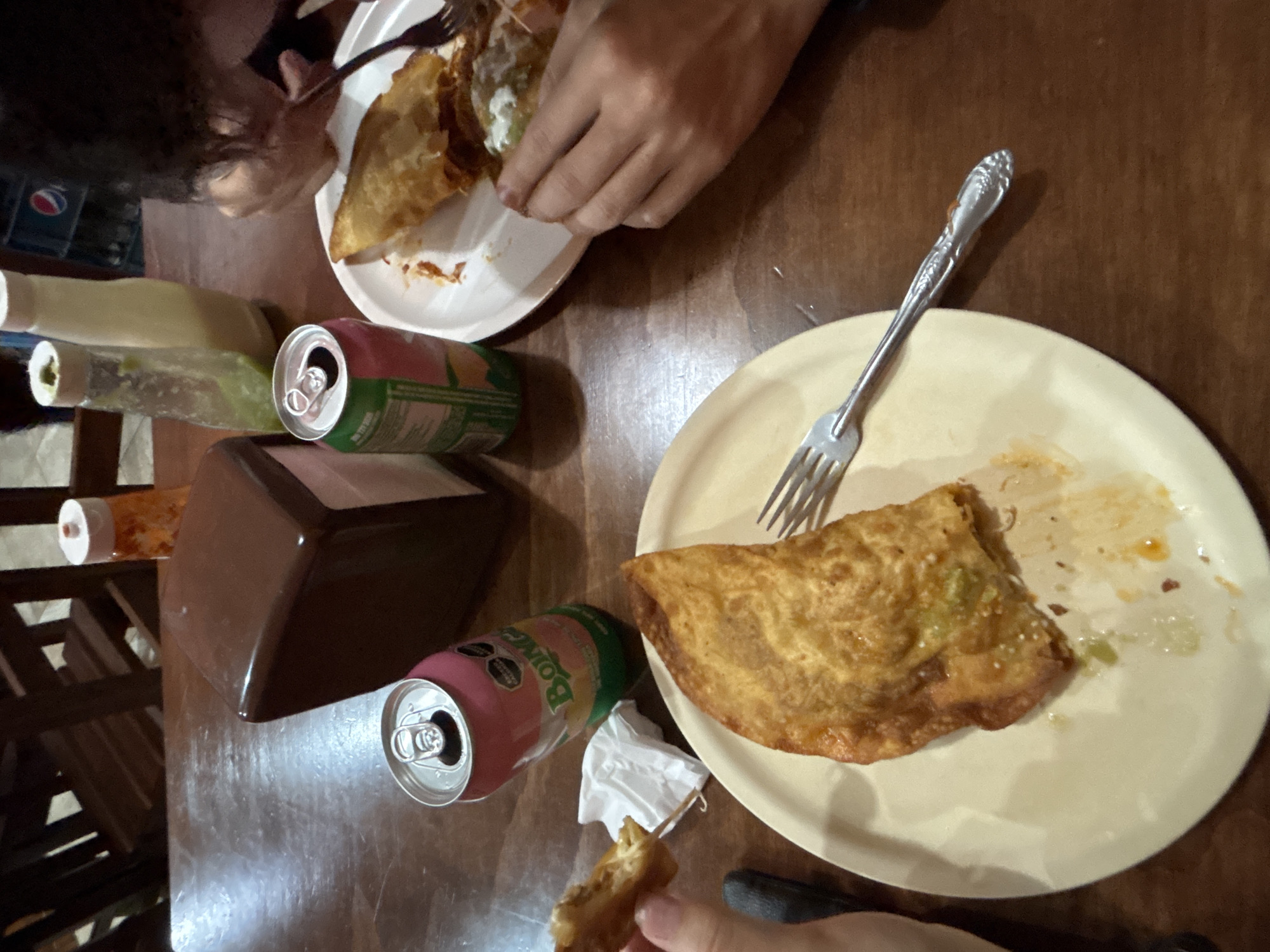 Late night dining captured in San Andrés Cholula