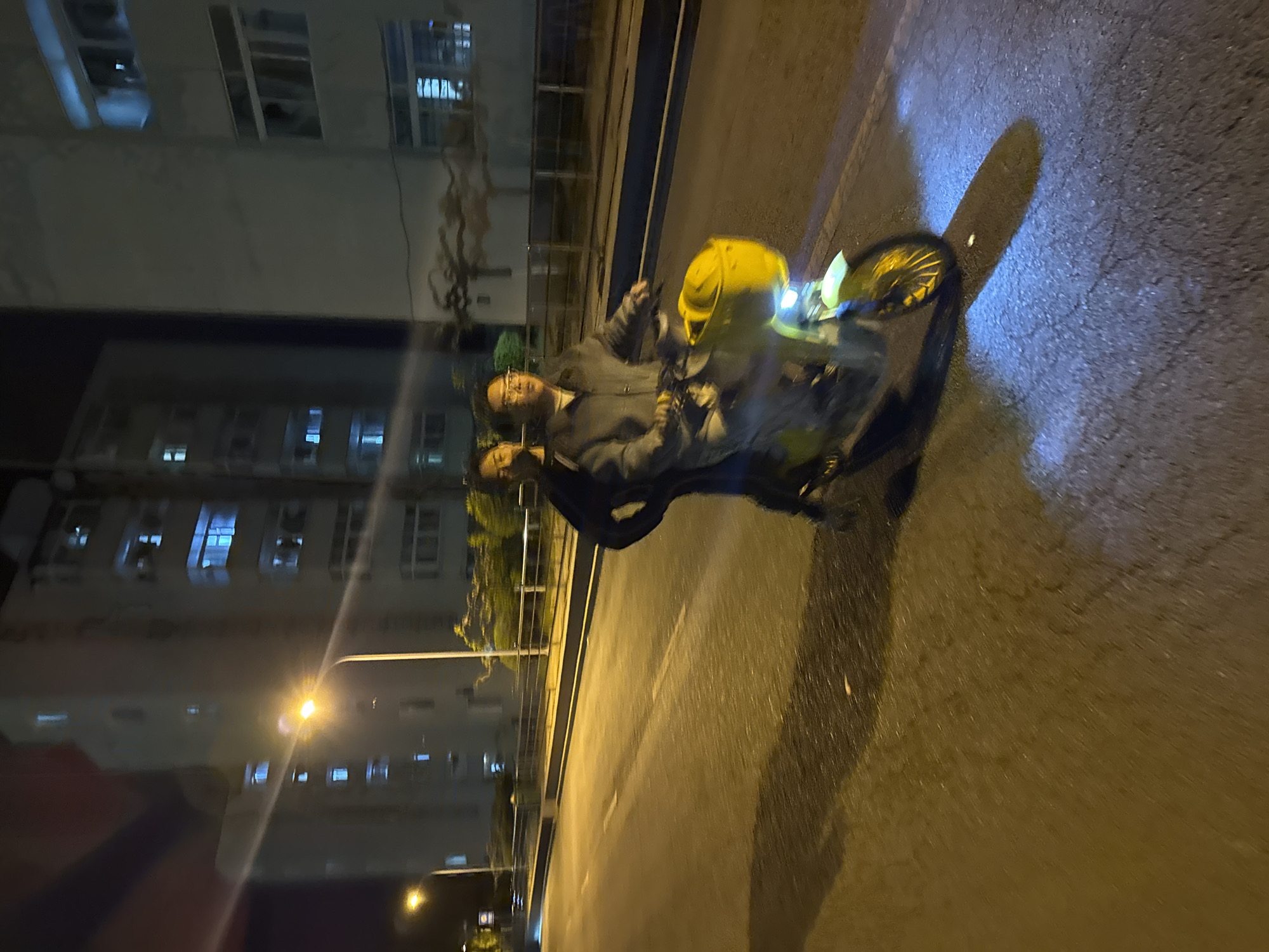 Nighttime street activity observed in Zhongtun, China