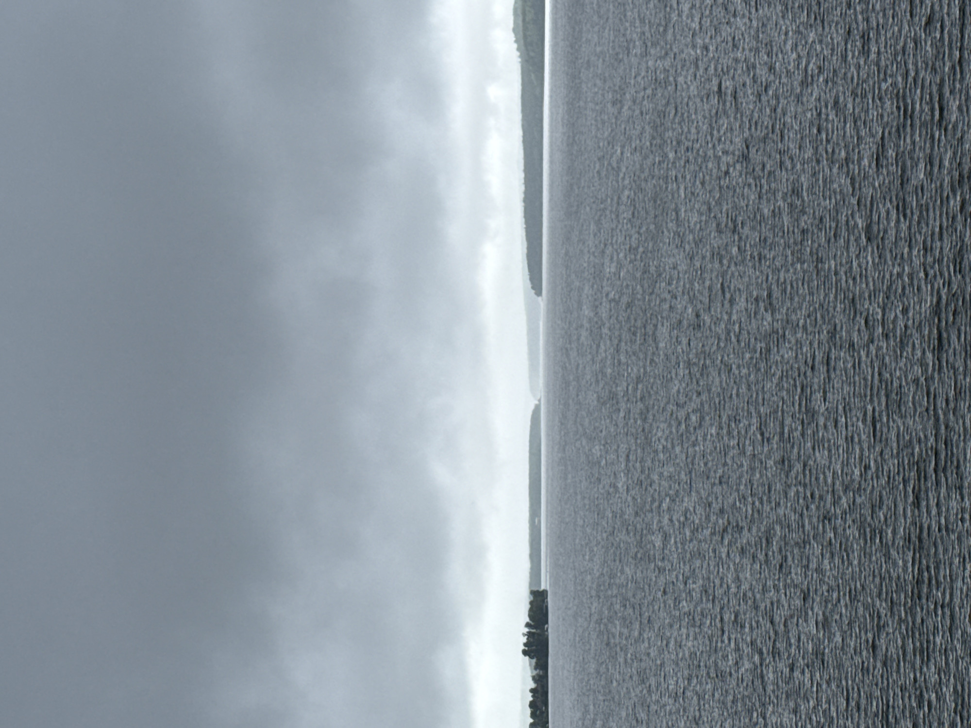 Overcast morning view captured of water body in Votkinsk