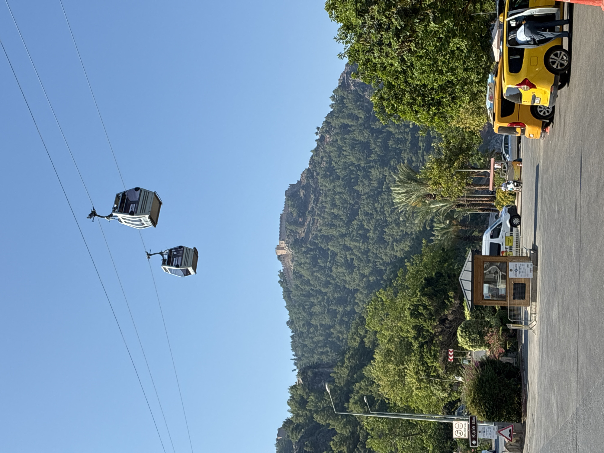 Alanya Castle area: cable cars, coastal views, and city panoramas