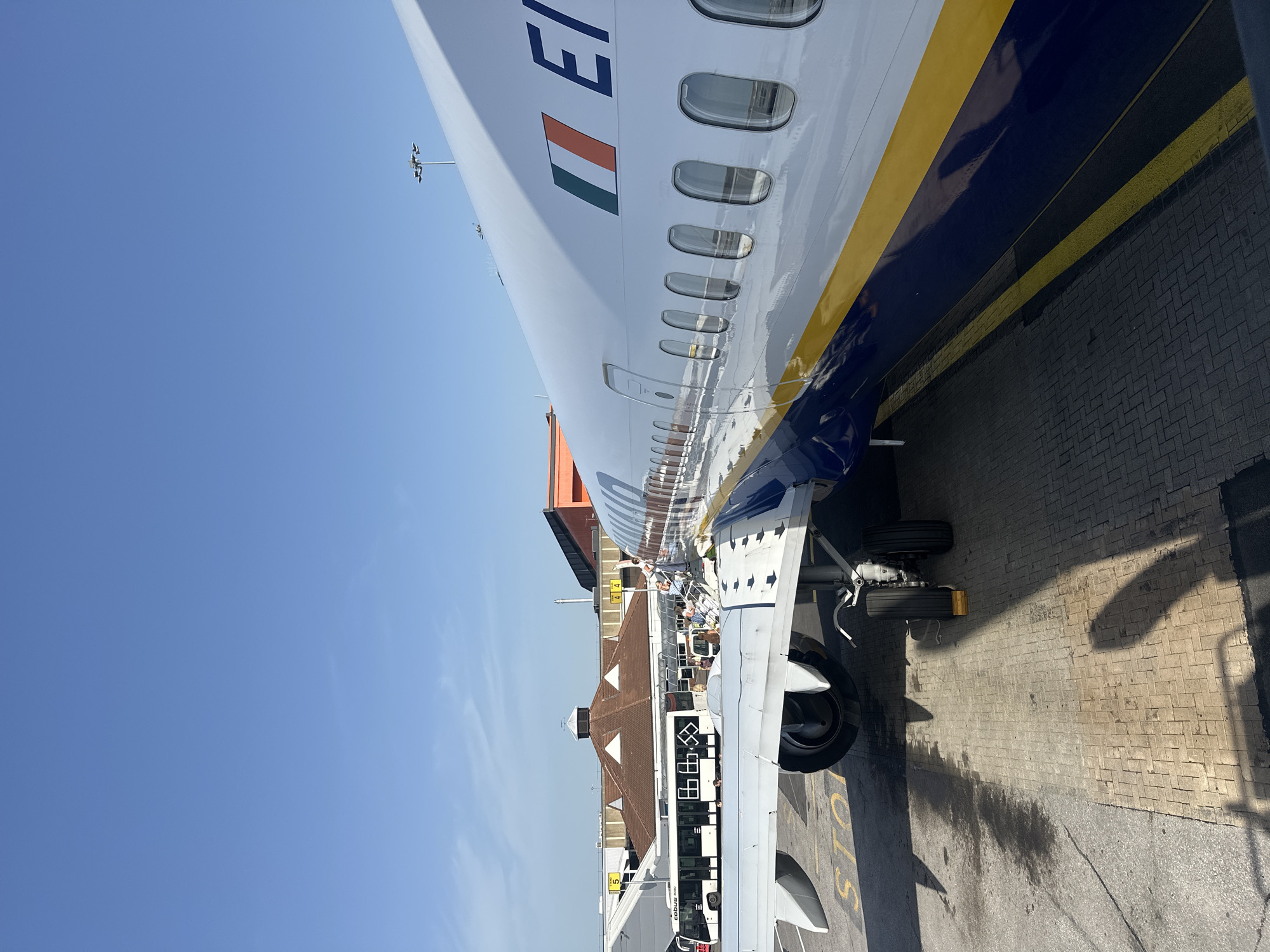 Departure day at Luton Airport, Ryanair gate.