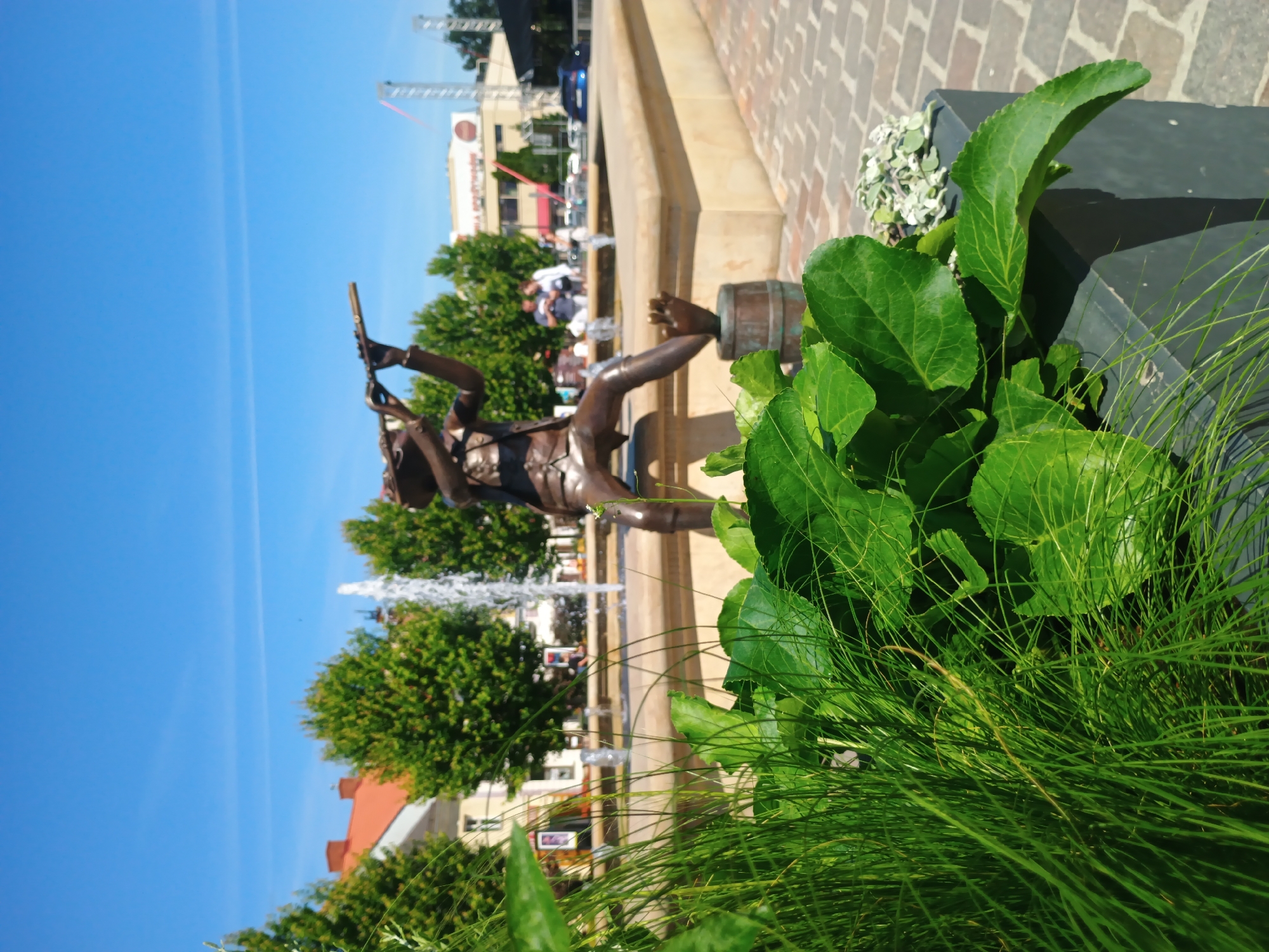 Street-level tour of Bielsko-Biała's historic center and its quirky sculptures