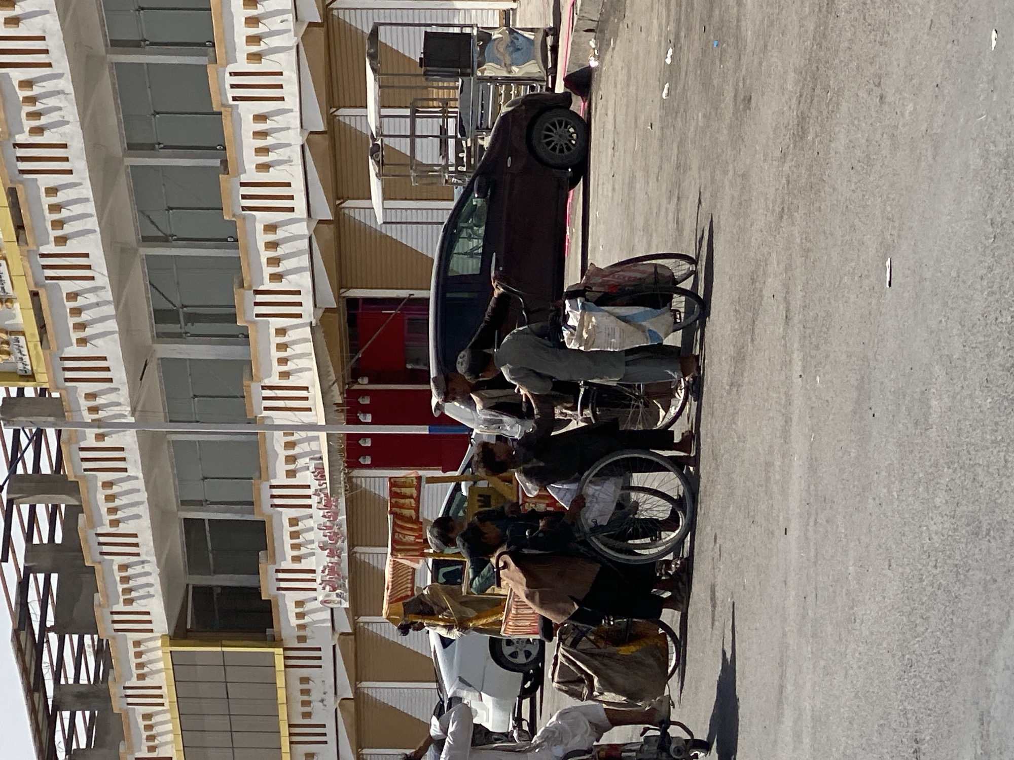 Morning street life in Kandahar's commercial districts