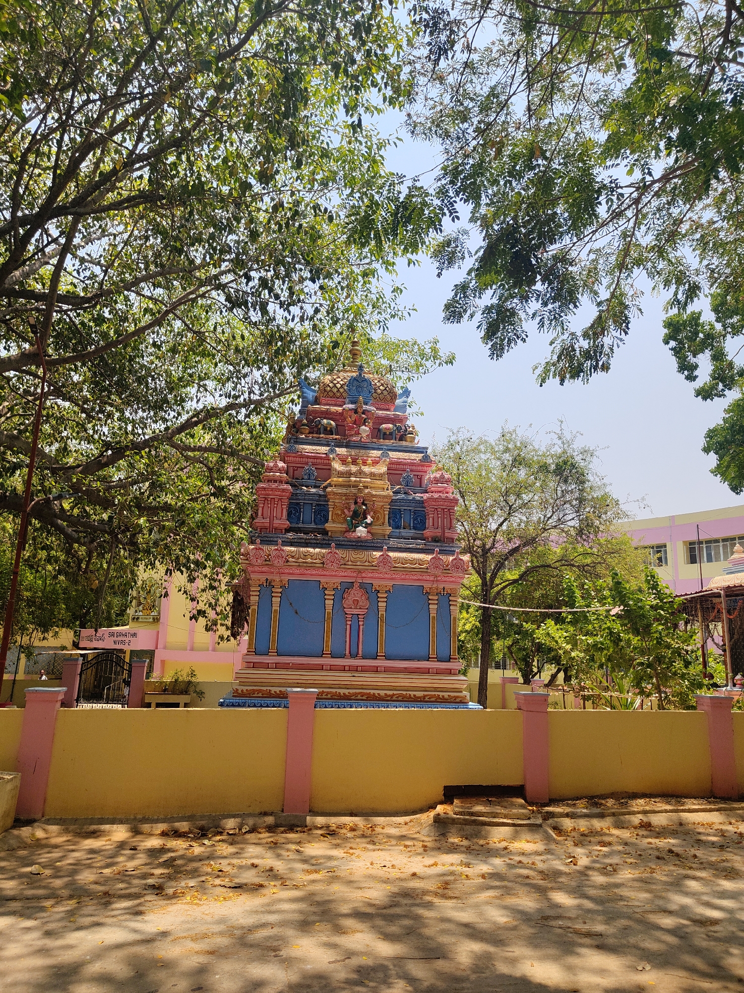 Morning wildlife and temple life documented in Puttaparthi park