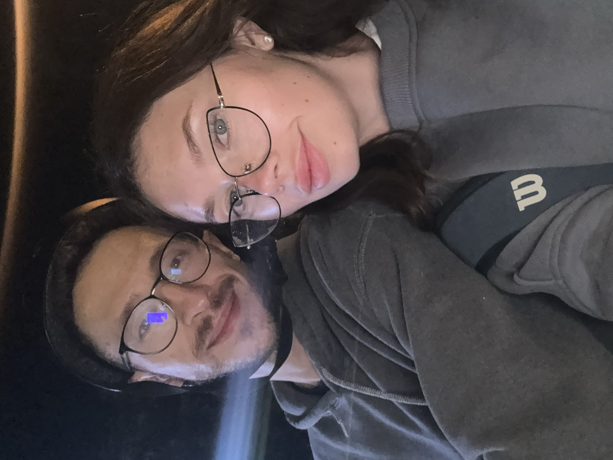 Couple poses for selfie in Tel Aviv