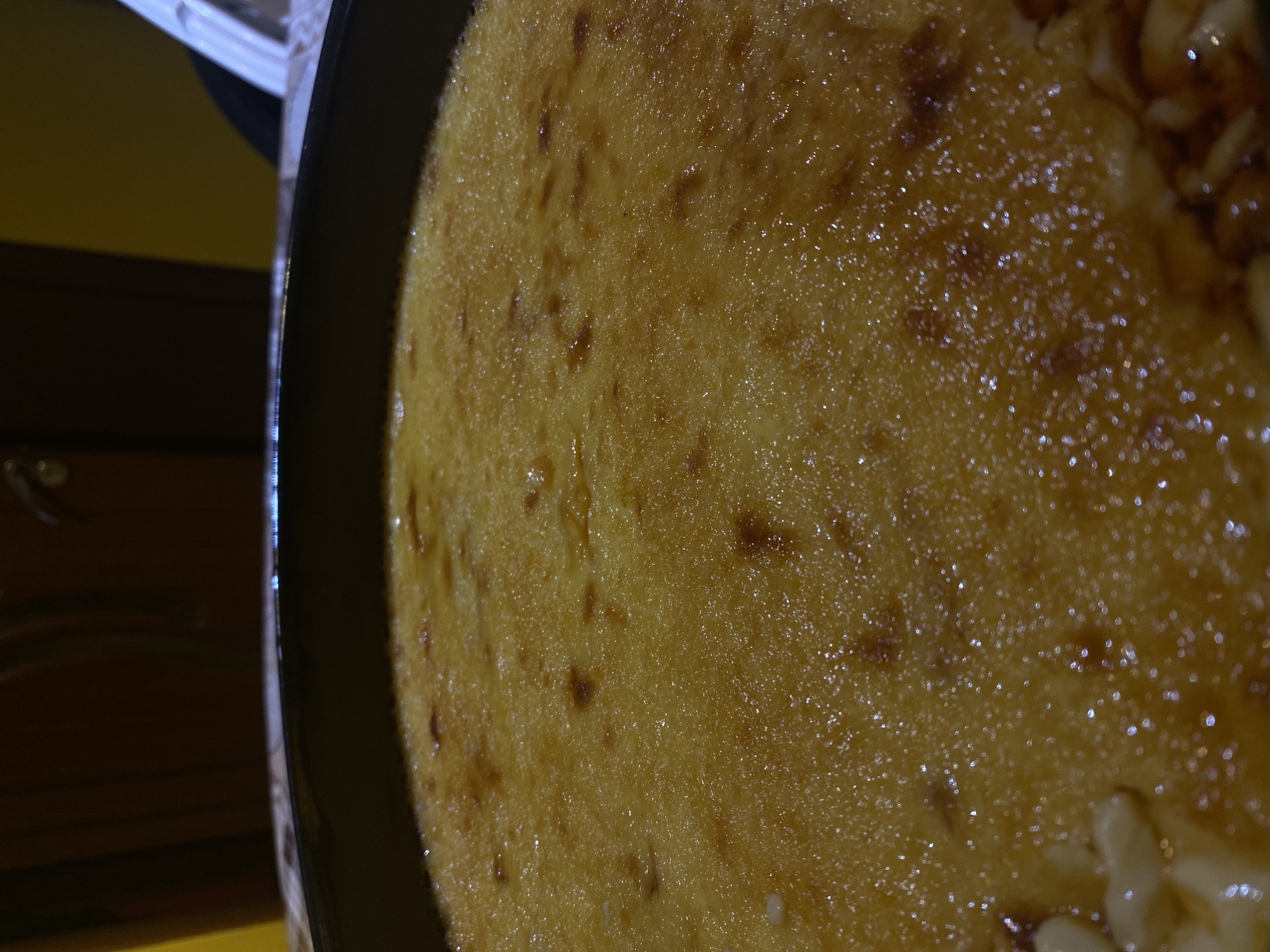 Home baker documents dessert preparation process in Sliven