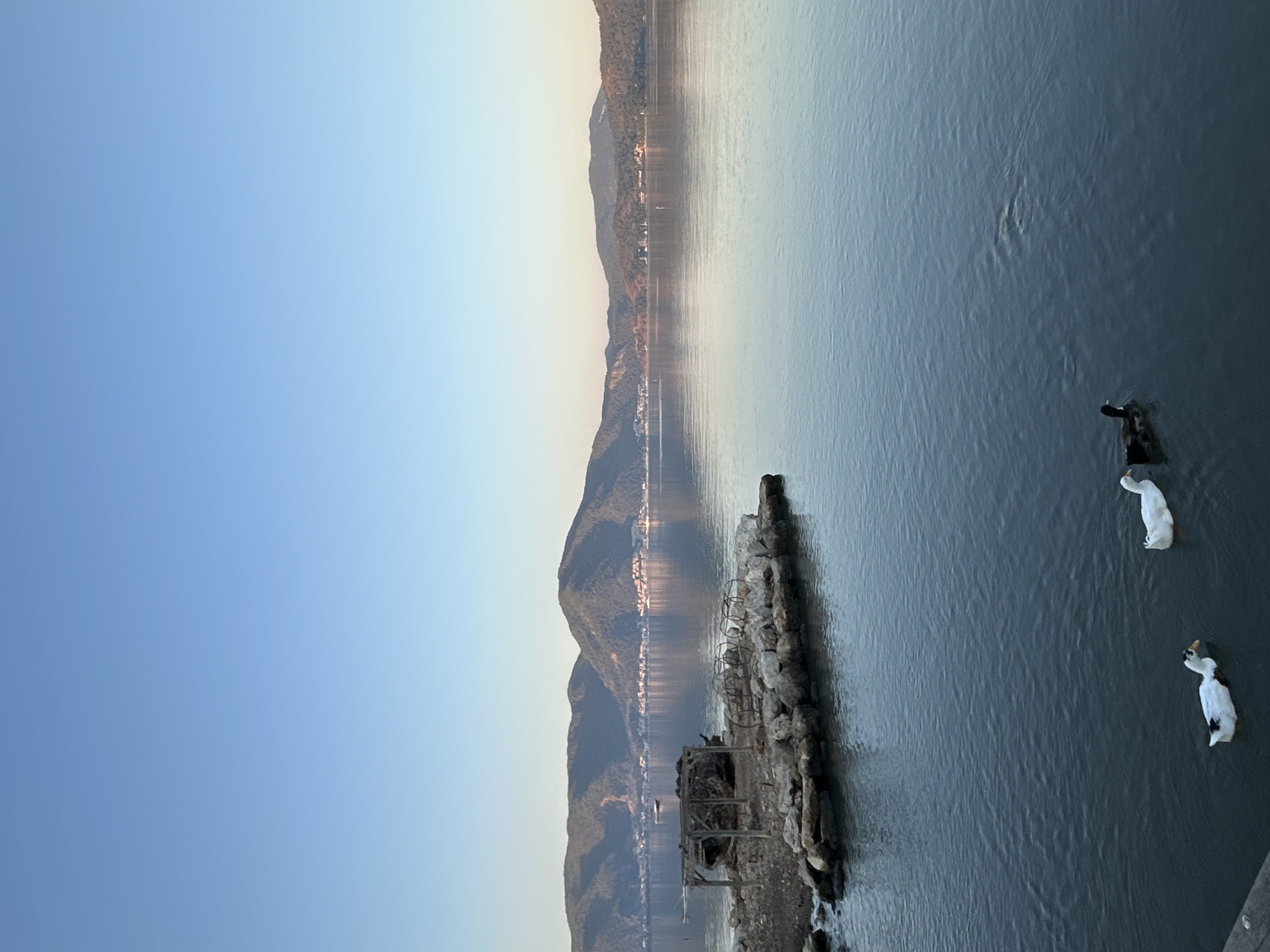 Glassy morning water at sunrise near Fethiye, Turkey