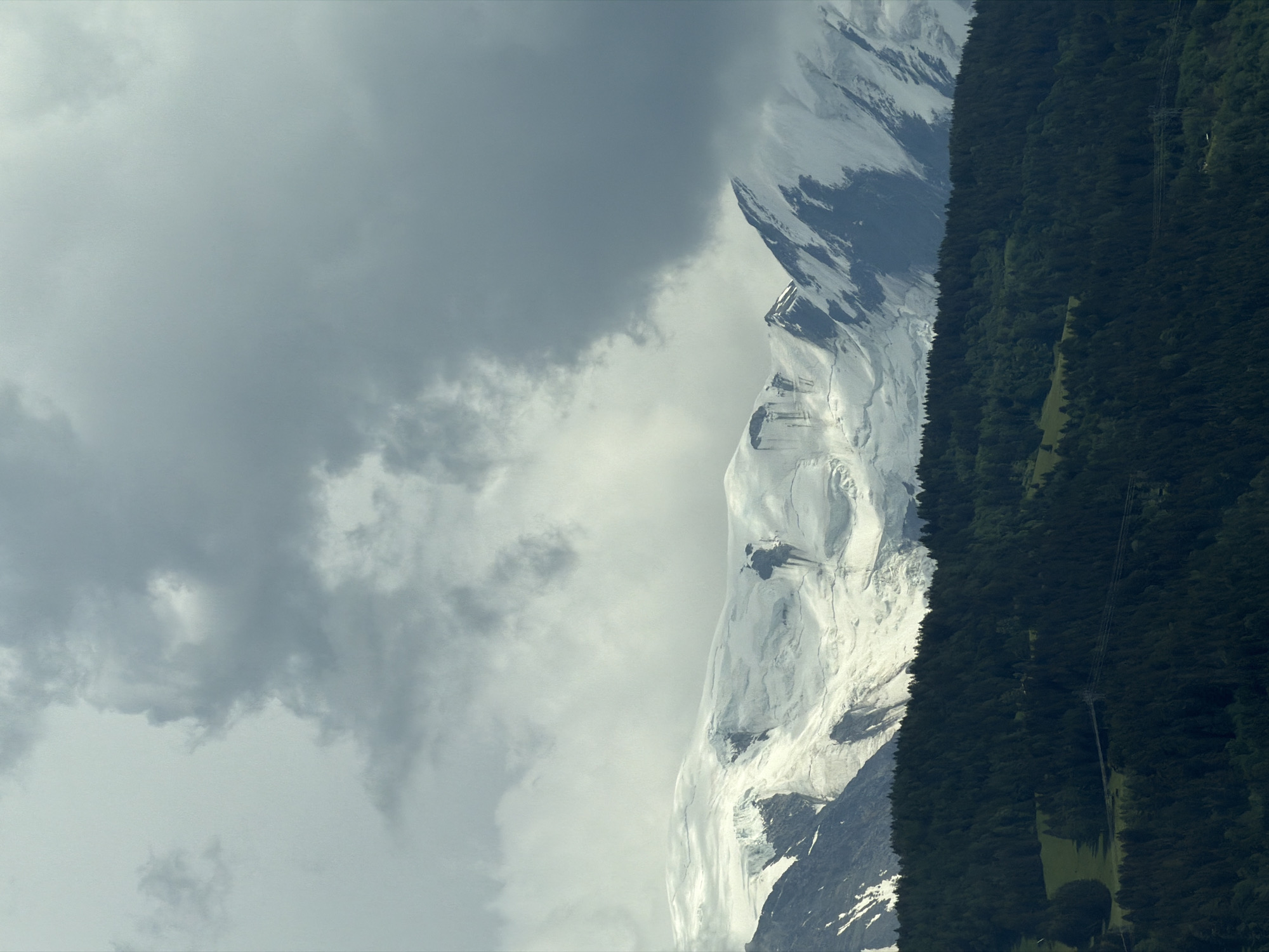 Summer afternoon in the French Alps around Sallanches