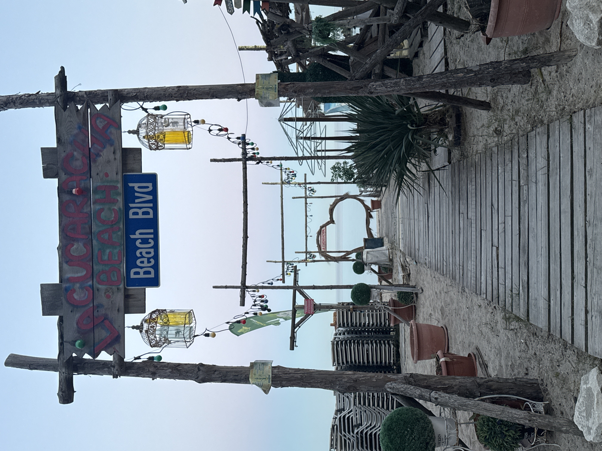 Decorative beach sign spotted in Varna, Bulgaria