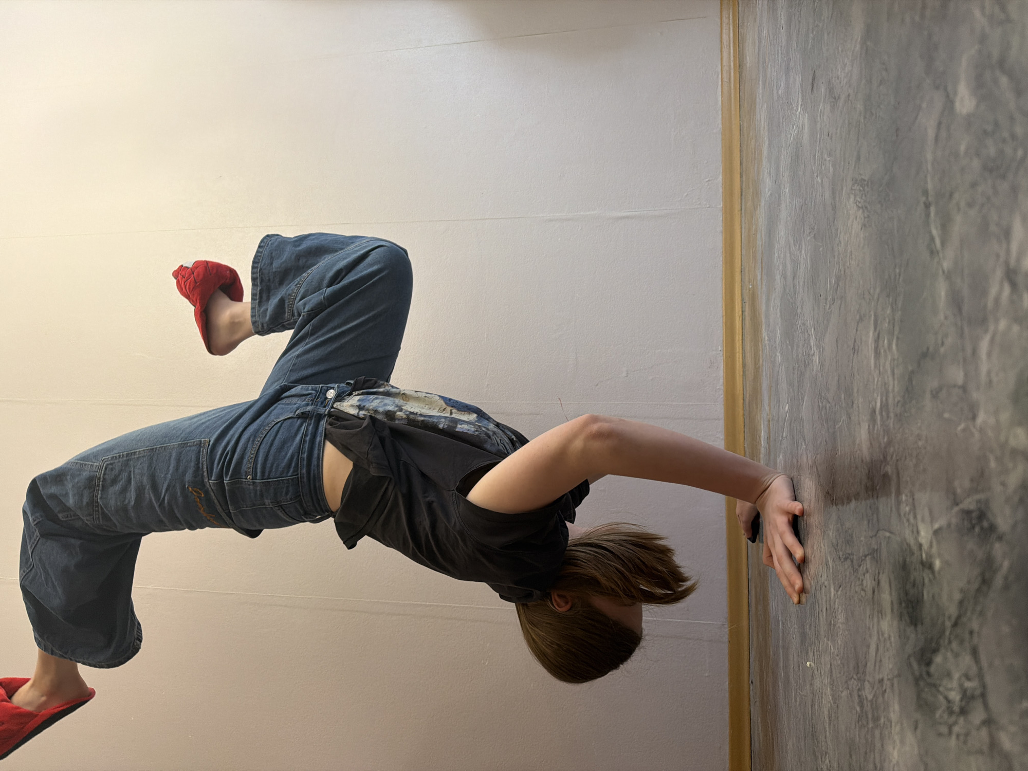 Indoor acrobatics and cat portraits captured in Perm apartment