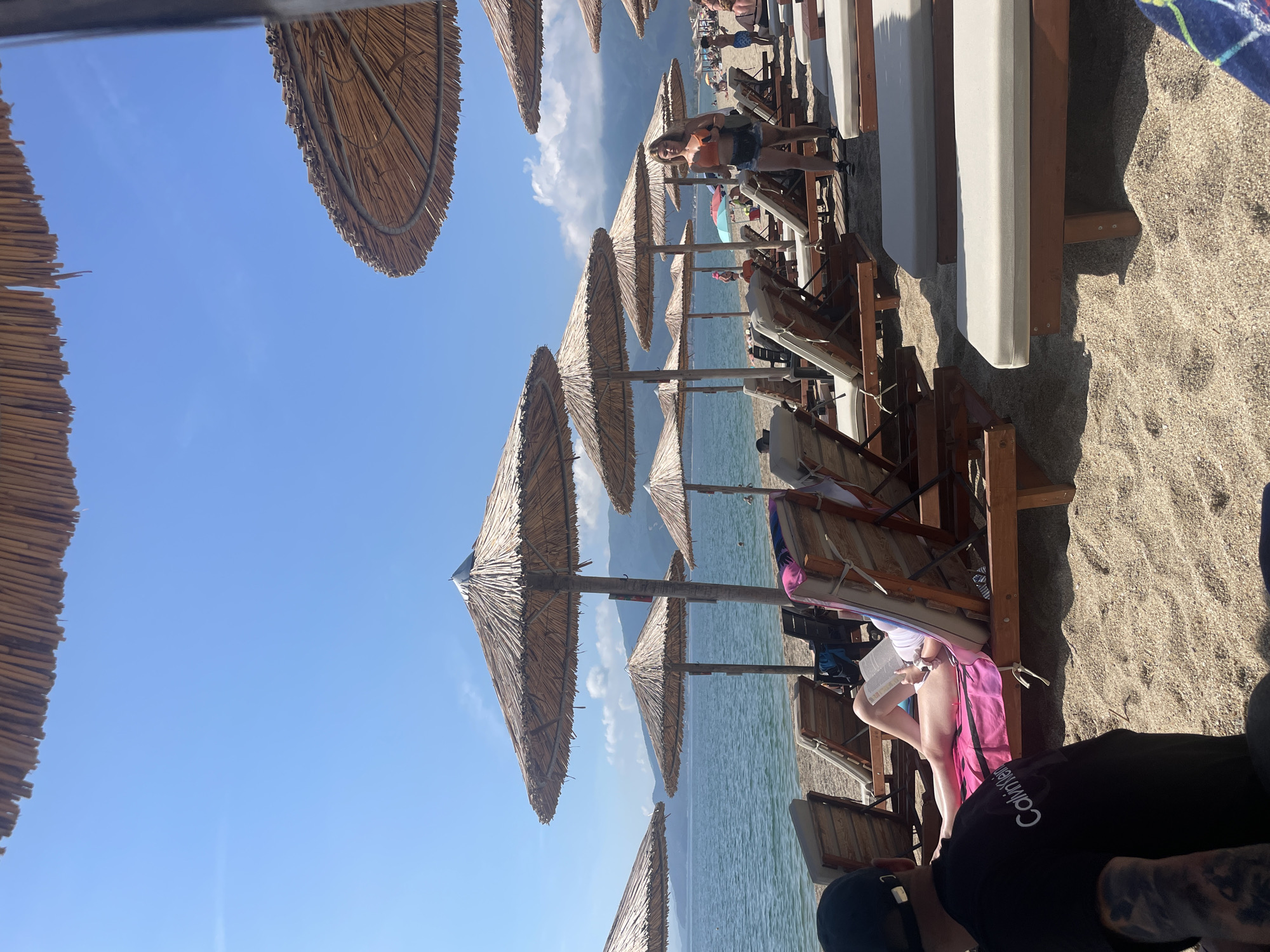 Early morning beach life documented in Nea Vrasna, Greece