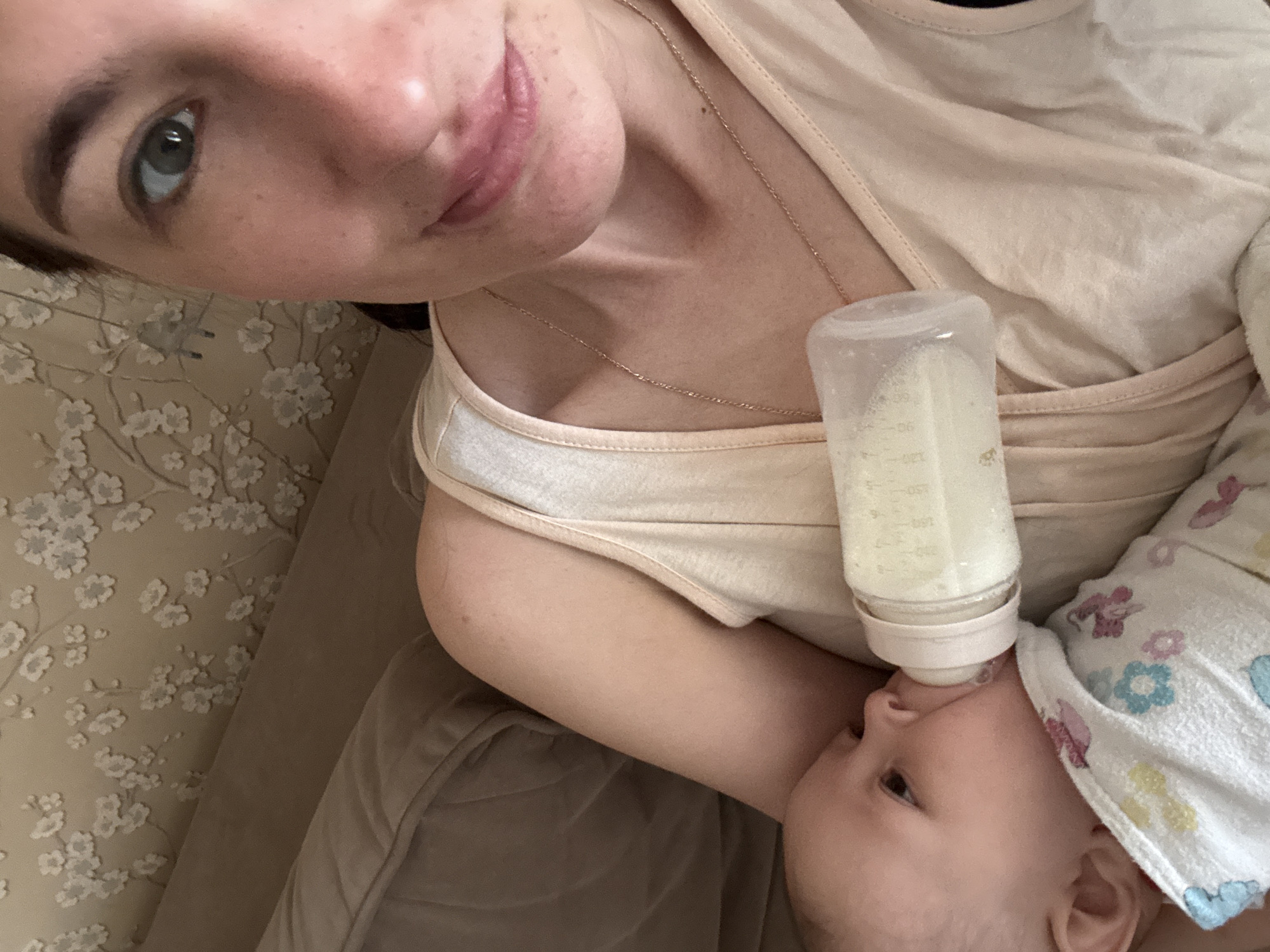 Woman documented during baby care and household tasks in Sochi