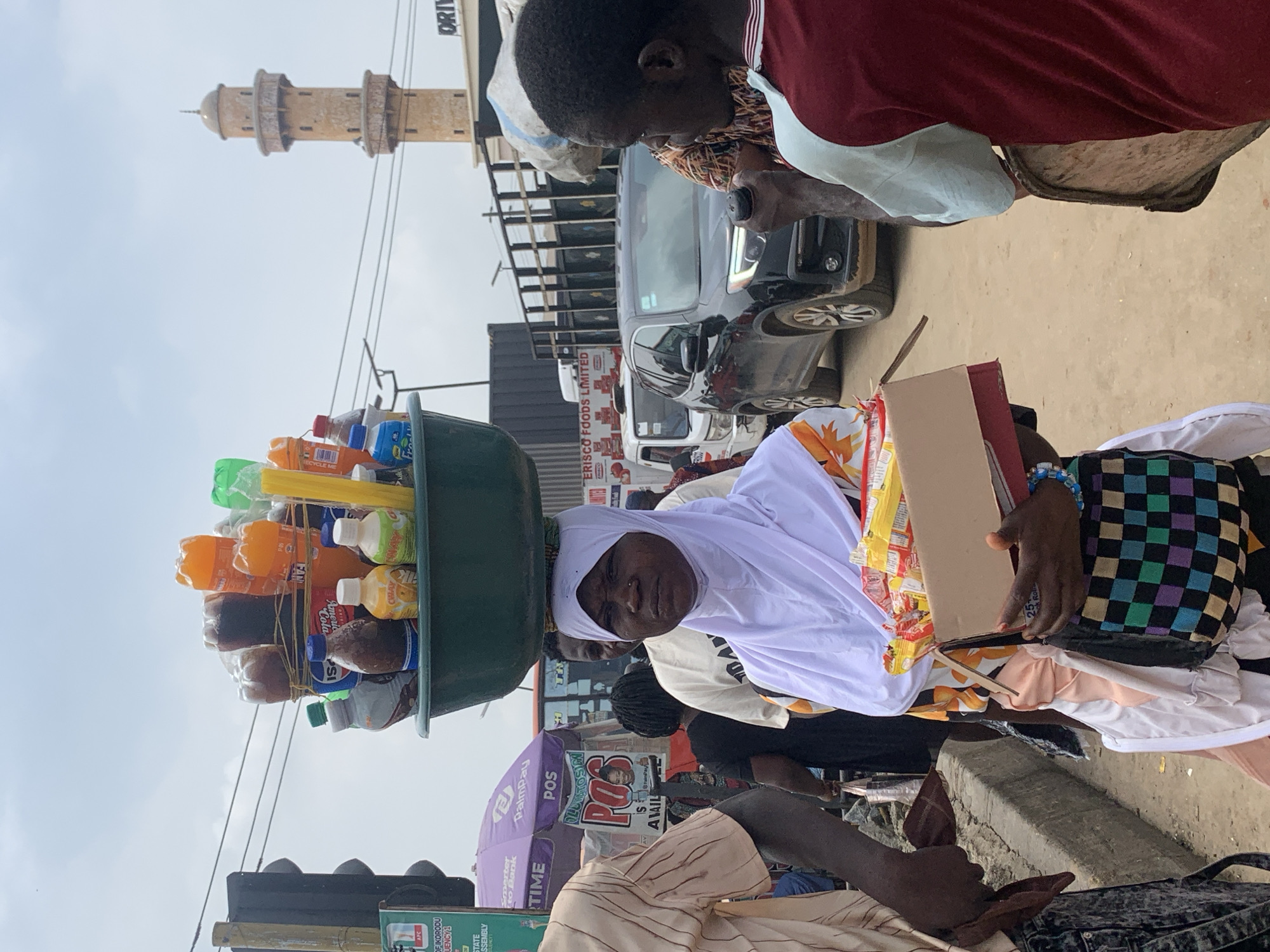 Ikorodu street market buzzing near the Oriwu Central Mosque