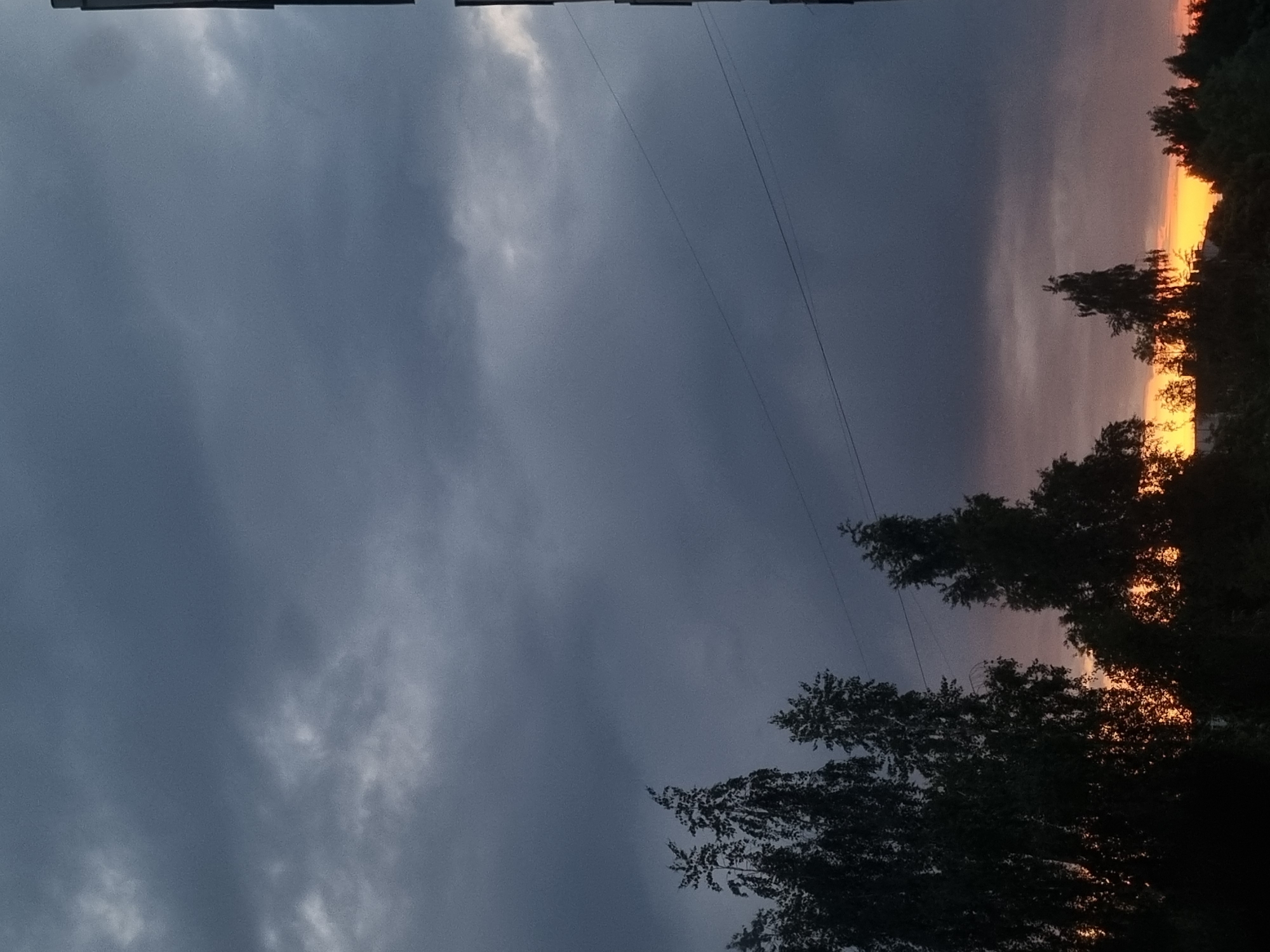 Dramatic sunset observed over Chaikovsky, Russia