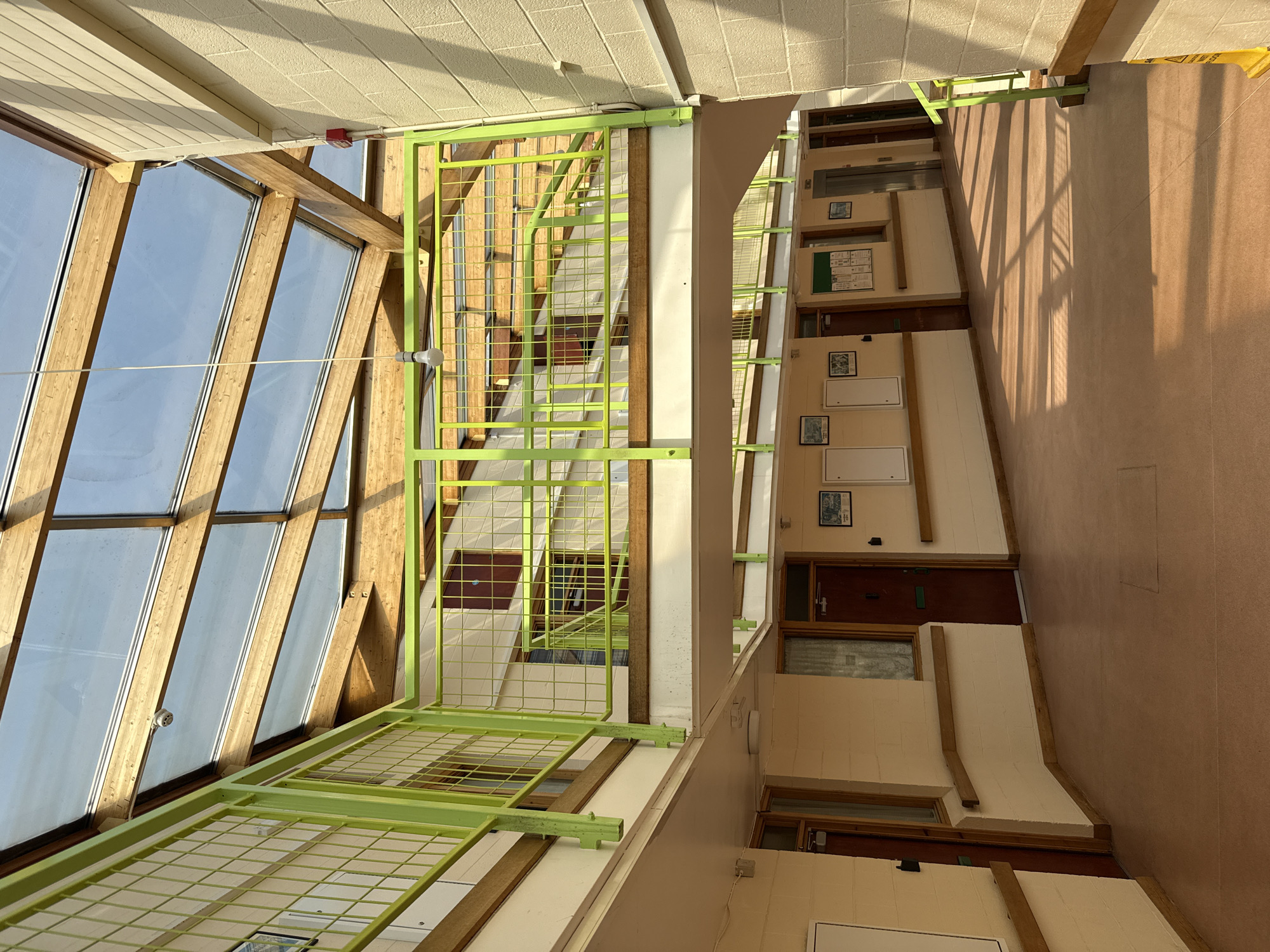 London institutional building interior features documented by witness