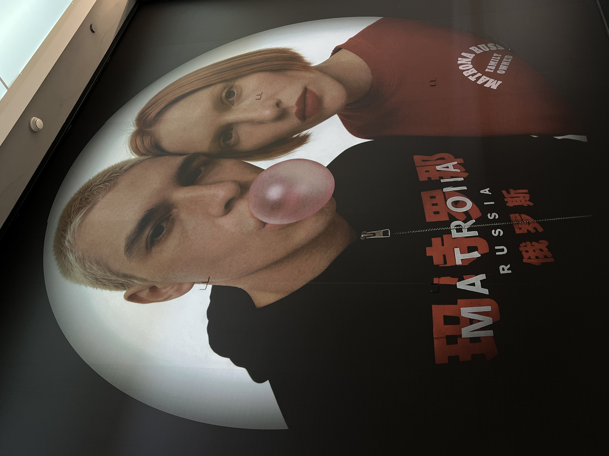 Modern mall interior and advertising documented in Krasnodar